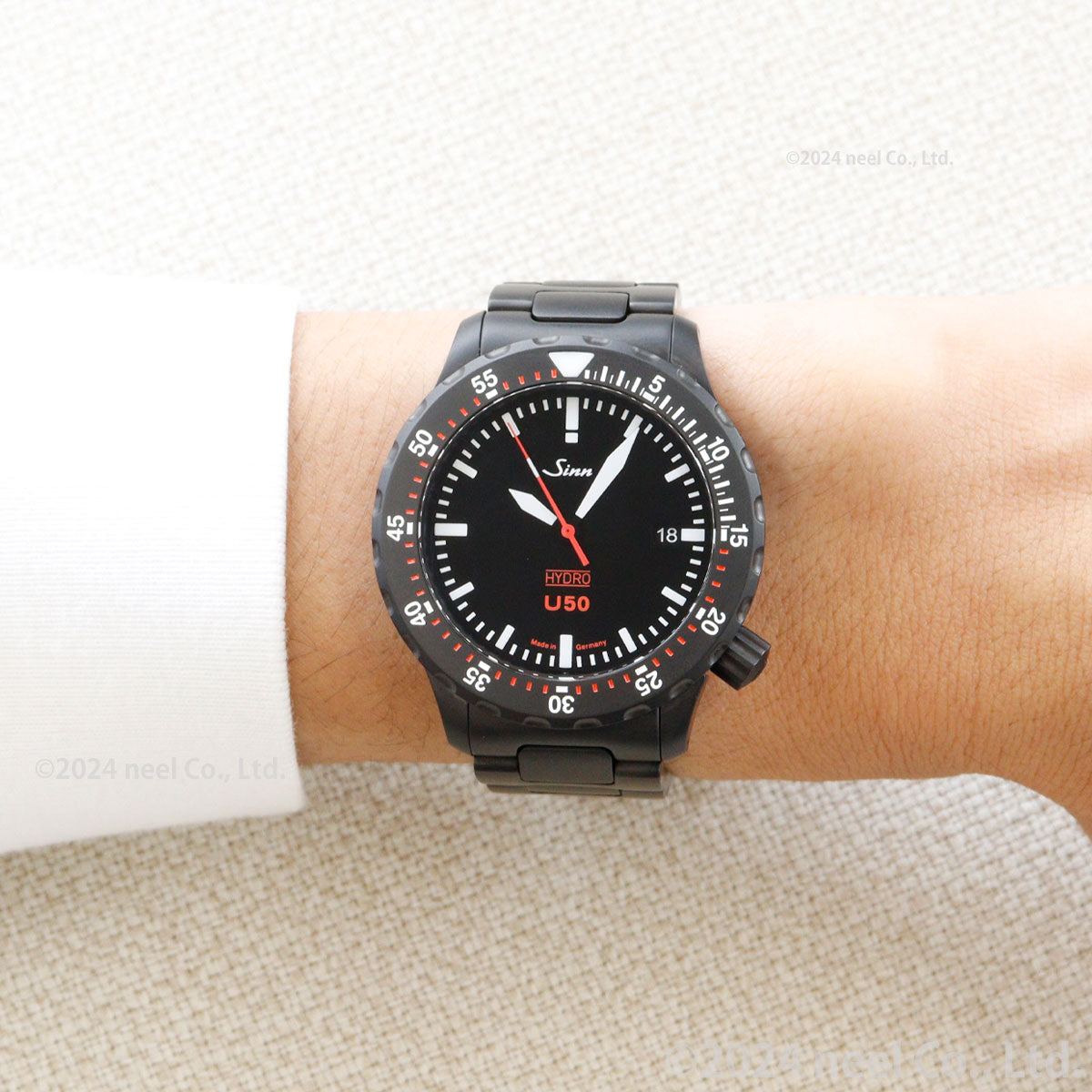 Sinn ジン U50.HYDRO.S 腕時計 メンズ Diving Watches ダイバーズウォッチ ステンレスバンド ドイツ製【60回分割手数料無料!】