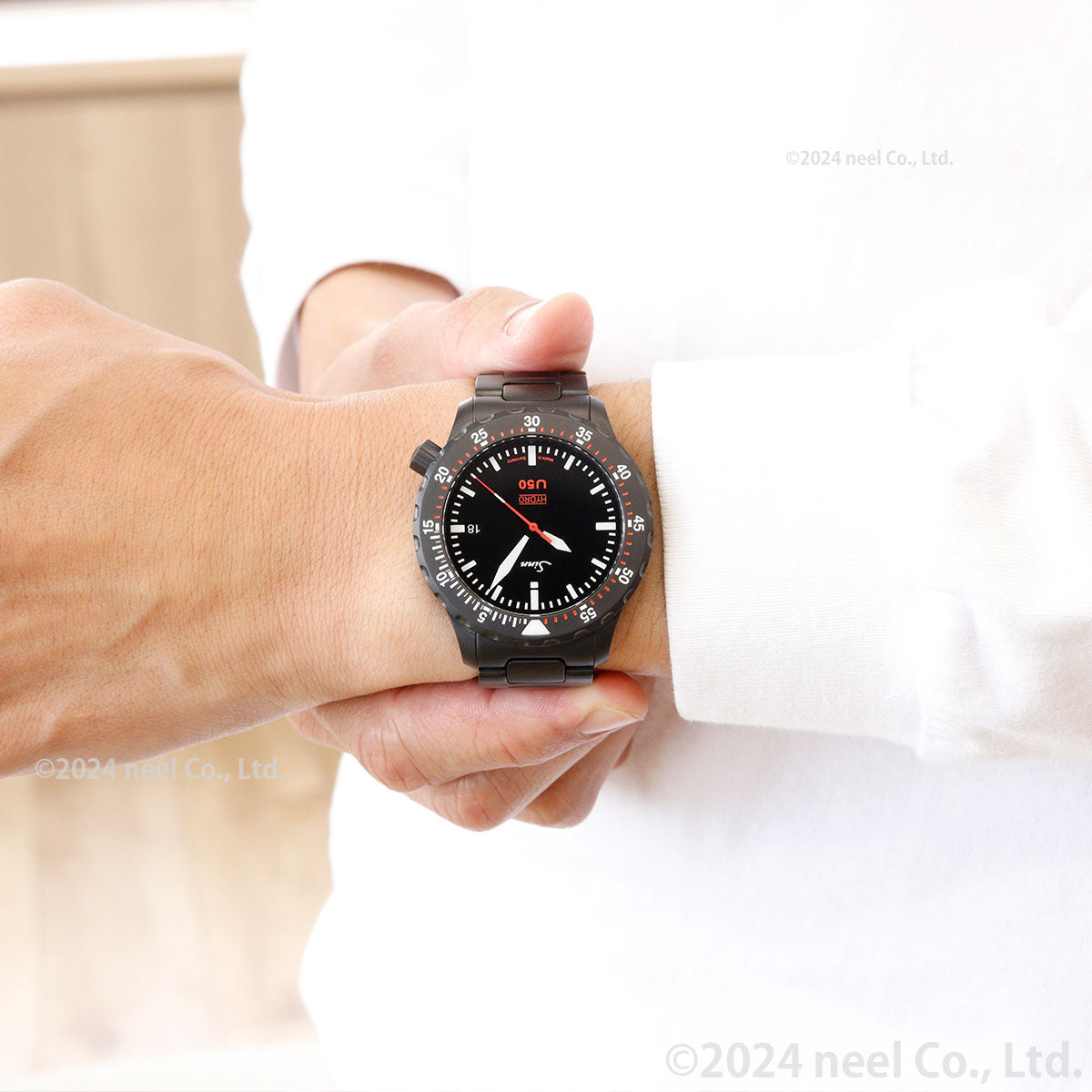 Sinn ジン U50.HYDRO.S 腕時計 メンズ Diving Watches ダイバーズウォッチ ステンレスバンド ドイツ製【60回分割手数料無料!】