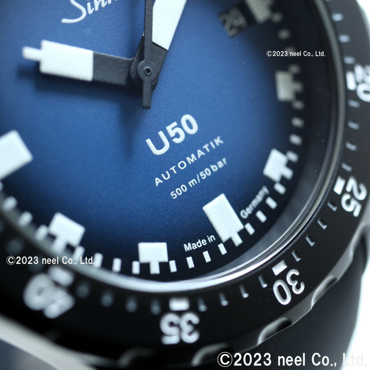 Sinn ジン U50.S.BS 自動巻き 限定モデル 腕時計 メンズ Diving Watches ダイバーズウォッチ シリコンストラップ ドイツ製【60回分割手数料無料!】