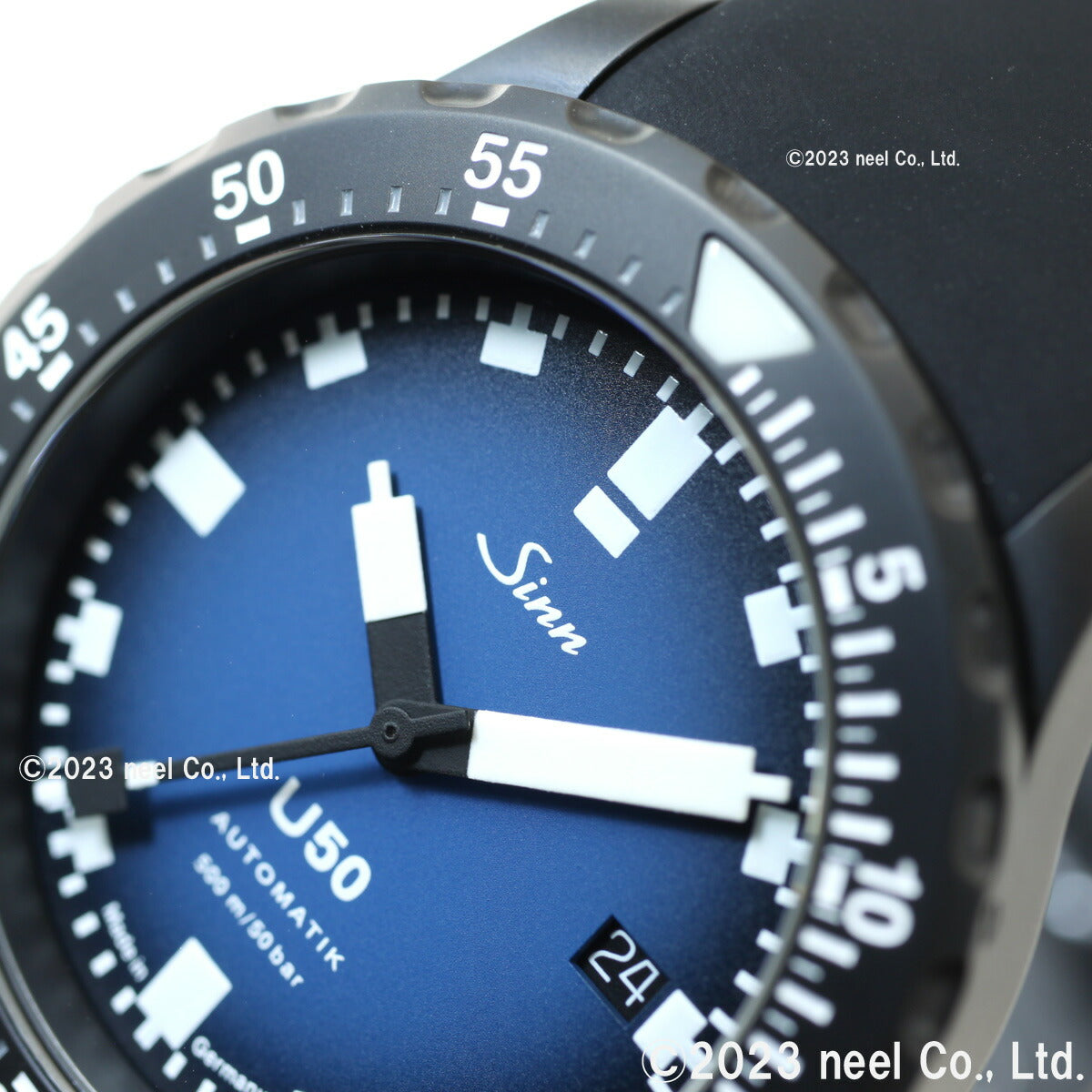 Sinn ジン U50.S.BS 自動巻き 限定モデル 腕時計 メンズ Diving Watches ダイバーズウォッチ シリコンストラップ ドイツ製【60回分割手数料無料!】