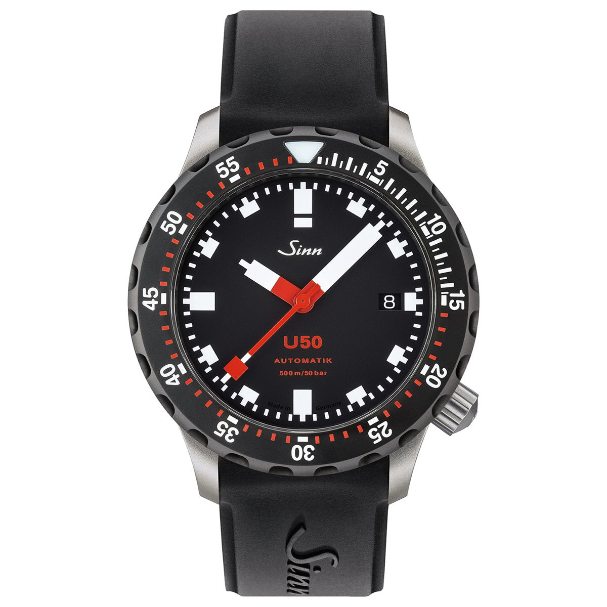 Sinn ジン U50.SDR 自動巻き 腕時計 メンズ Diving Watches ダイバーズウォッチ シリコンストラップ ドイツ製【60回分割手数料無料!】