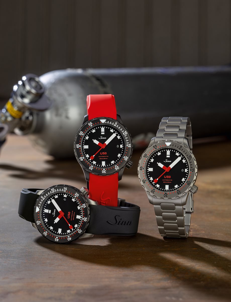 Sinn ジン U50.SDR 自動巻き 腕時計 メンズ Diving Watches ダイバーズウォッチ シリコンストラップ ドイツ製【60回分割手数料無料!】