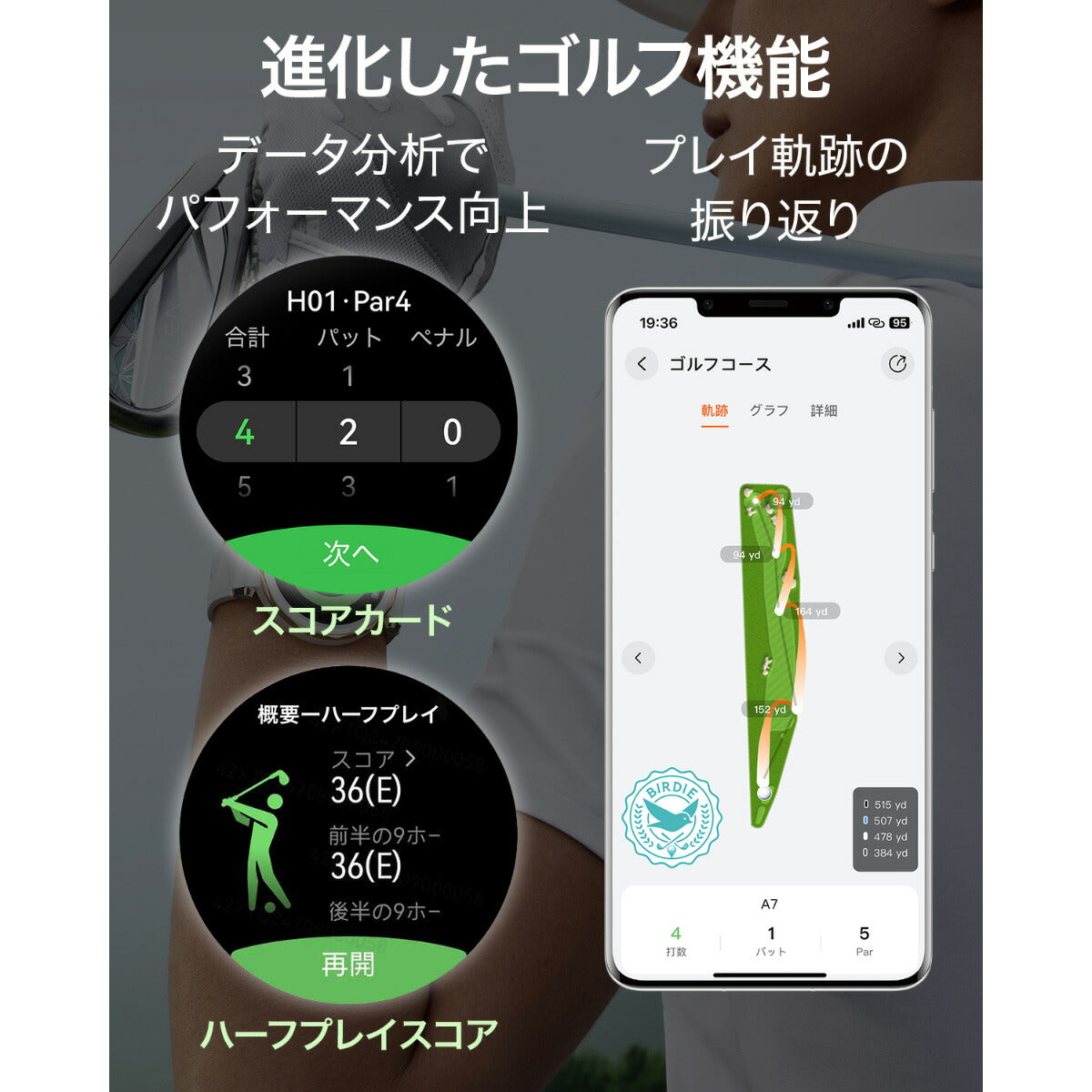 ファーウェイ HUAWEI スマートウォッチ WATCH GT5 PRO 46mm VLI-B29-TI ウェアラブル 血中酸素 ゴルフナビ シルバー 腕時計 メンズ レディース【2024 新作】