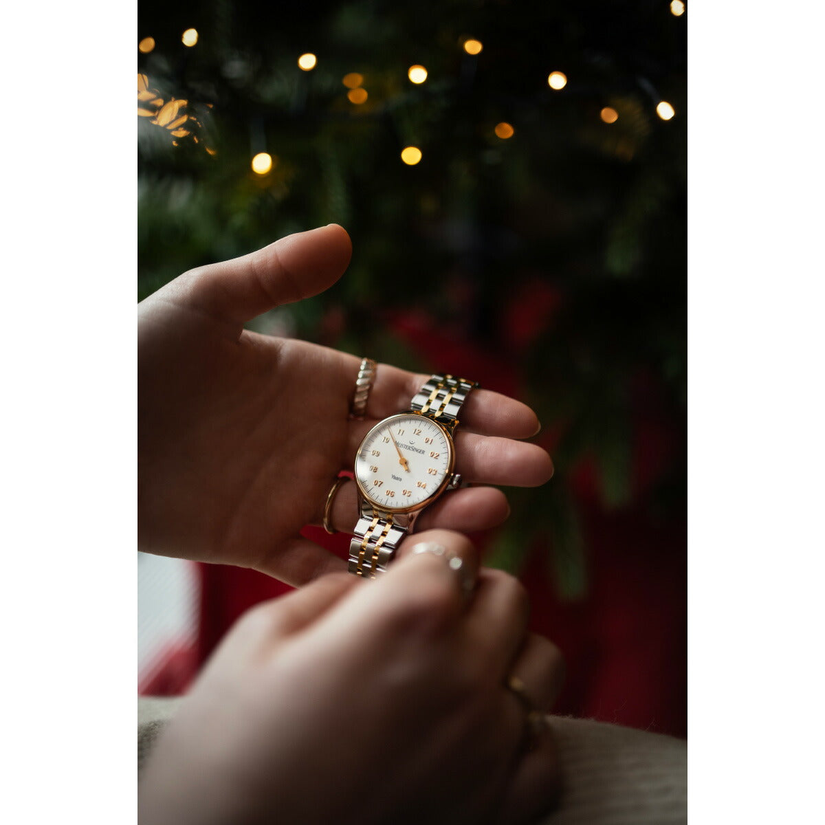 マイスタージンガー MeisterSinger ヤアラ ホワイト&ゴールド Yaara White with Gold 自動巻き 腕時計 メンズ レディース YA901G【2025 新作】