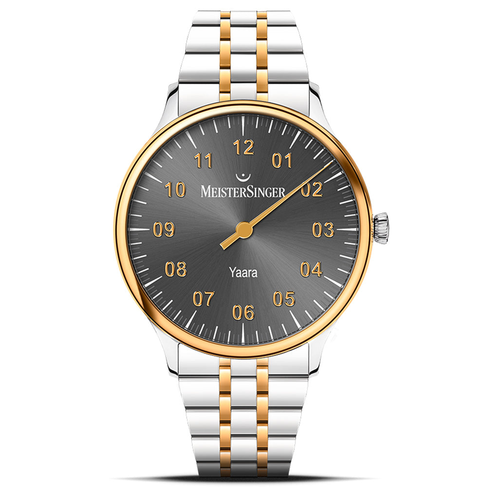マイスタージンガー MeisterSinger ヤアラ アンスラサイト&ゴールド Yaara Anthracite with Gold 自動巻き 腕時計 メンズ レディース YA907G【2025 新作】
