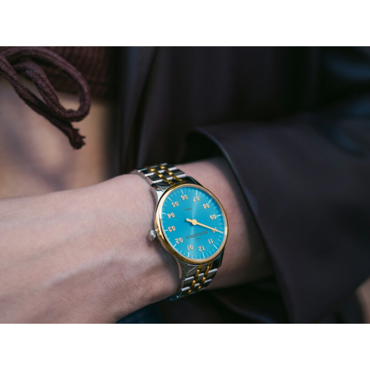 マイスタージンガー MeisterSinger ヤアラ アイスブルー&ゴールド Yaara Ice Blue with Gold 自動巻き 腕時計 メンズ レディース YA914G【2025 新作】