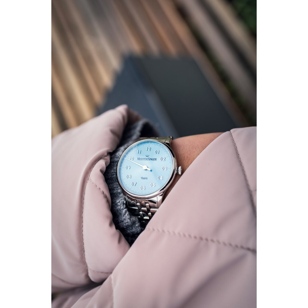 マイスタージンガー MeisterSinger ヤアラ アイスブルー&シルバー Yaara Ice Blue with Silver 自動巻き 腕時計 メンズ レディース YA914S【2025 新作】