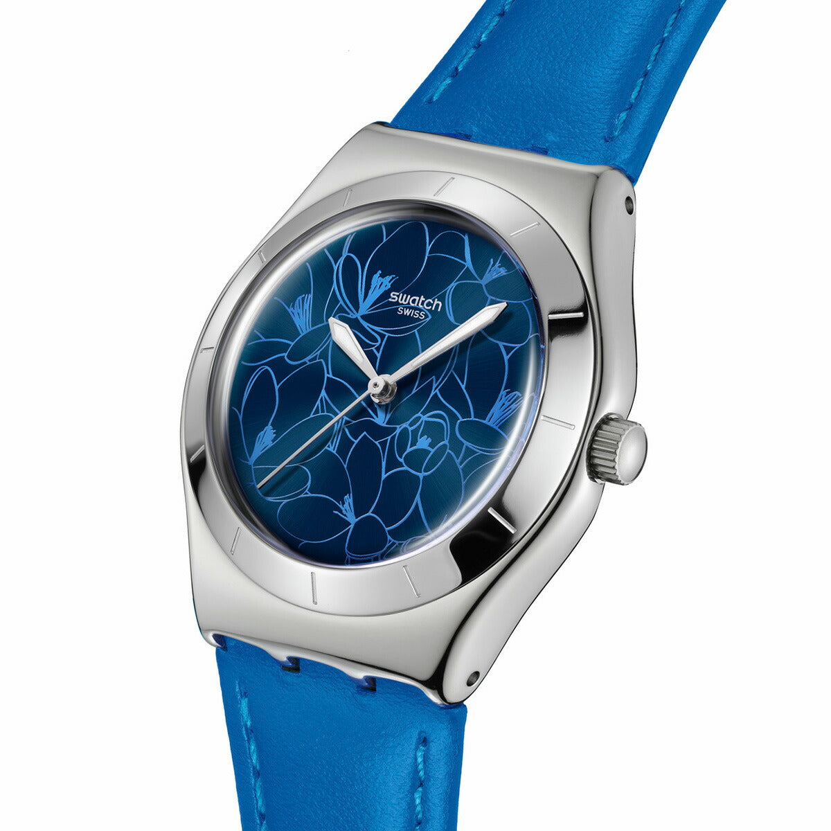 swatch スウォッチ 腕時計 メンズ レディース アイロニー IRONY BLUE PETAL PROMISE YLS235【2025 新作】