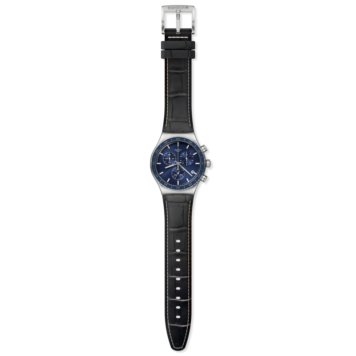 swatch スウォッチ 腕時計 メンズ アイロニー IRONY COBALT LAGOON クロノグラフ YVS496