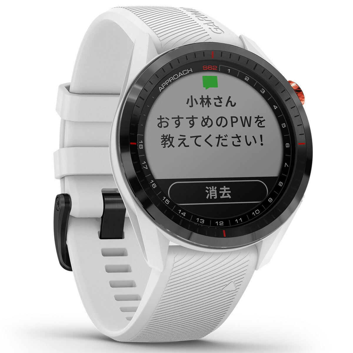 ガーミン GARMIN Approach S62 アプローチ S62 GPS ゴルフウォッチ スマートウォッチ ウェアラブル 腕時計 メンズ レディース ホワイト 010-02200-21