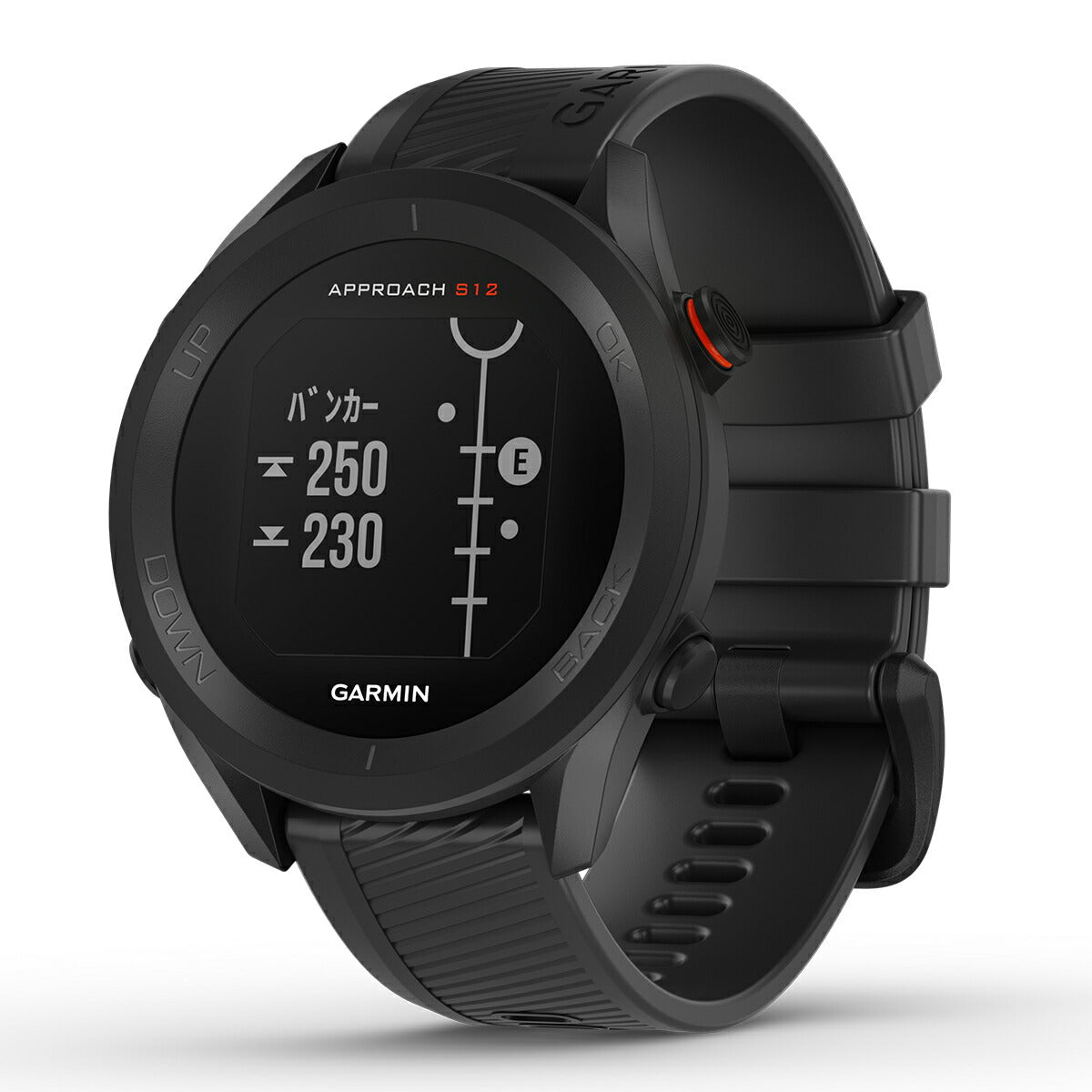 ガーミン Approach S12 Black アプローチ ブラック 010-02472-20 GARMIN スマートウォッチ ブラック ゴルフ GPS ウェアラブル 腕時計 メンズ レディース