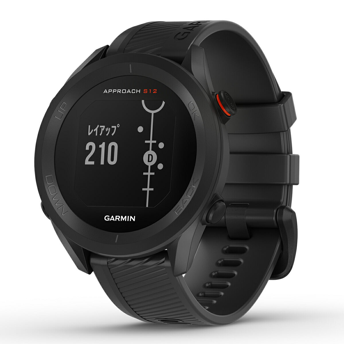 ガーミン Approach S12 Black アプローチ ブラック 010-02472-20 GARMIN スマートウォッチ ブラック ゴルフ GPS ウェアラブル 腕時計 メンズ レディース