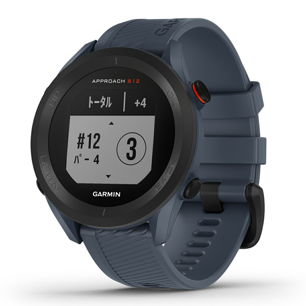 ガーミン GARMIN スマートウォッチ Approach S12 Granite Blue アプローチ S12 グラナイトブルー ゴルフ GPS ウェアラブル 腕時計 メンズ レディース 010-02472-21
