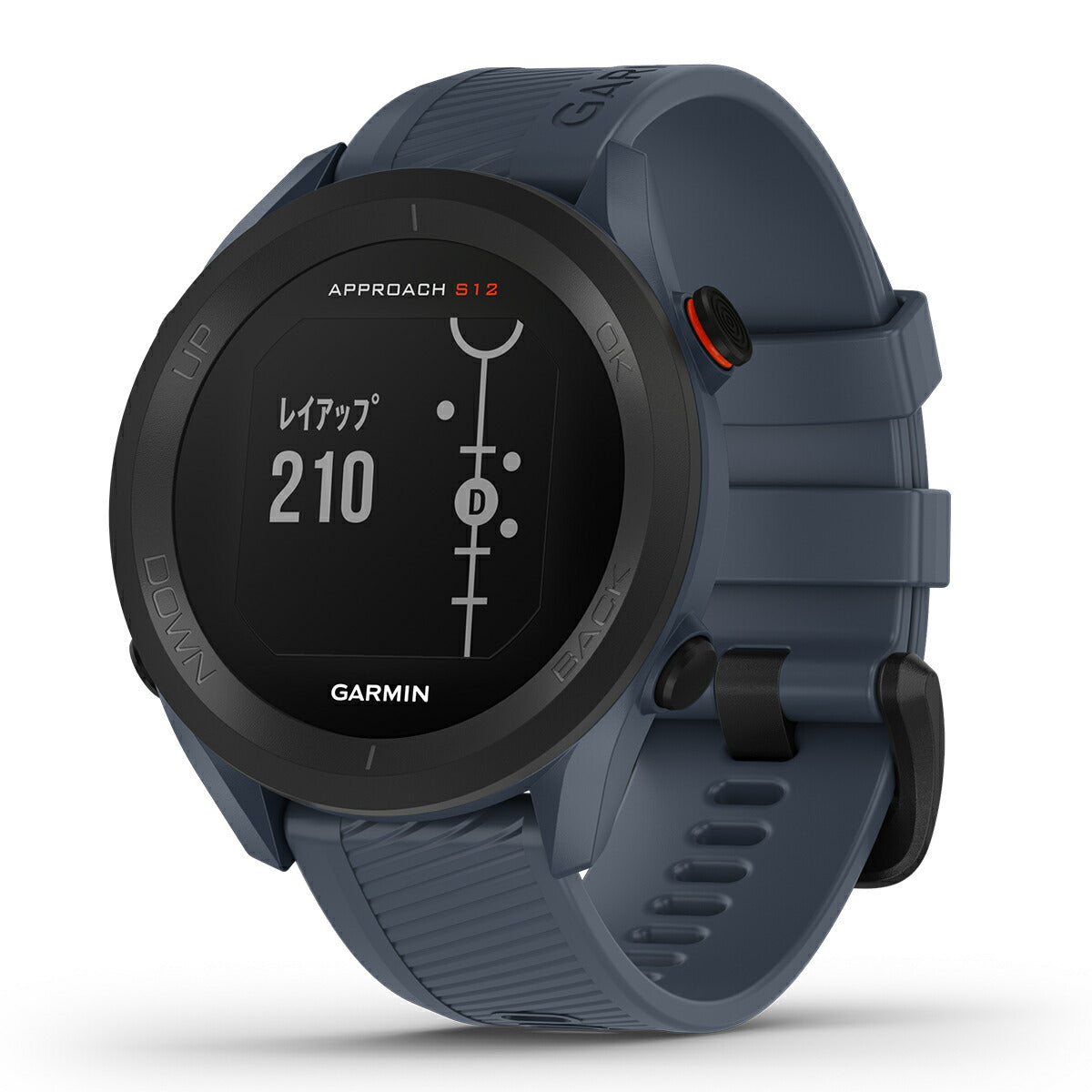 ガーミン GARMIN スマートウォッチ Approach S12 Granite Blue アプローチ S12 グラナイトブルー ゴルフ GPS ウェアラブル 腕時計 メンズ レディース 010-02472-21