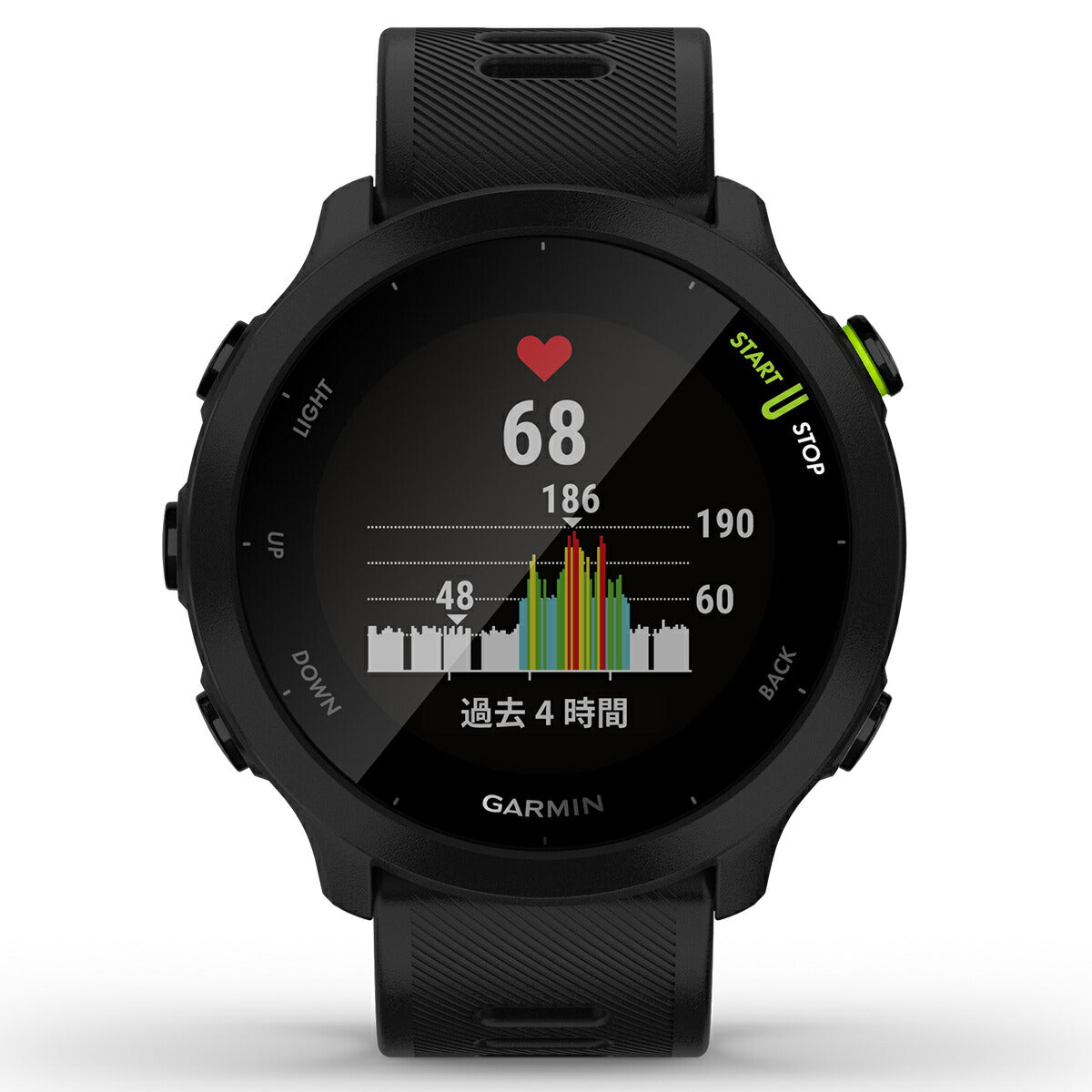 GPSランニングウォッチ ガーミン GARMIN ForeAthlete 55 Black (010-02562-40) スマートウォッチ マラソン 水泳 トレッドミルラン ピラティス ヨガ 心拍計 加速度計 睡眠計 健康管理