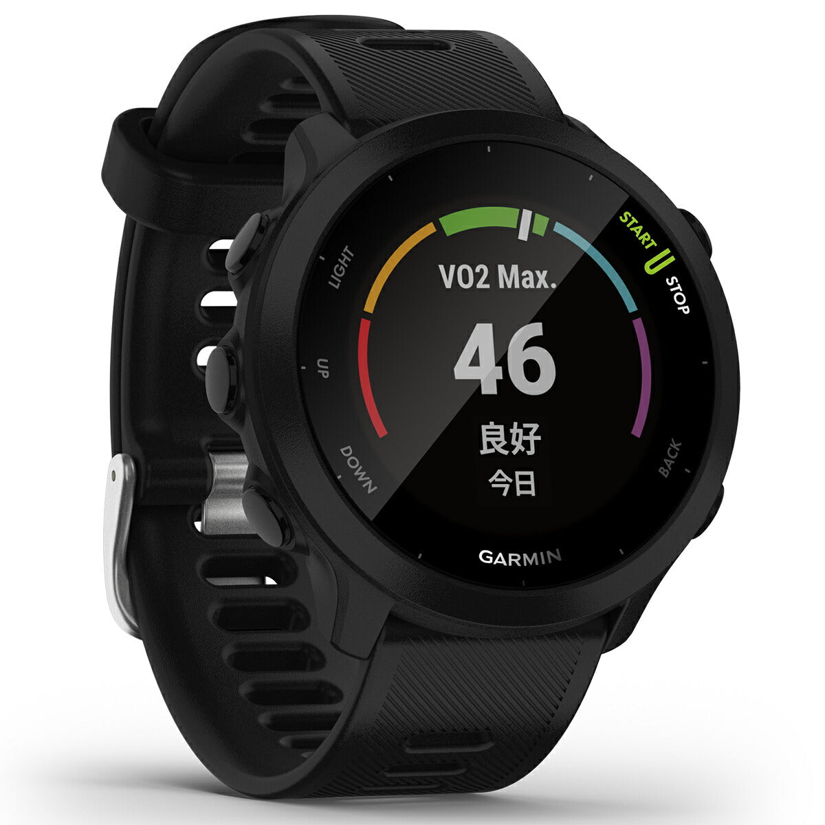 GPSランニングウォッチ ガーミン GARMIN ForeAthlete 55 Black (010-02562-40) スマートウォッチ マラソン 水泳 トレッドミルラン ピラティス ヨガ 心拍計 加速度計 睡眠計 健康管理