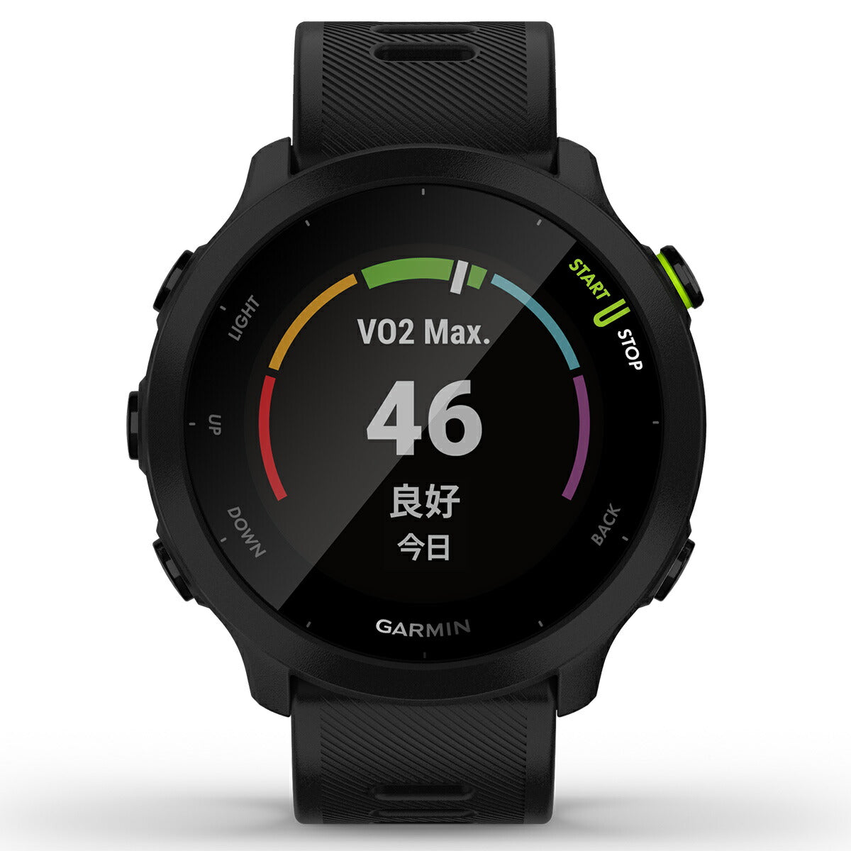 GPSランニングウォッチ ガーミン GARMIN ForeAthlete 55 Black (010-02562-40) スマートウォッチ マラソン 水泳 トレッドミルラン ピラティス ヨガ 心拍計 加速度計 睡眠計 健康管理