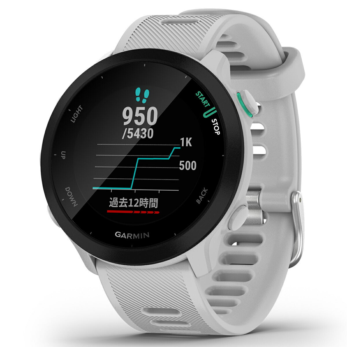 GPSランニングウォッチ ガーミン GARMIN ForeAthlete 55 White (010-02562-41) スマートウォッチ マラソン 水泳 トレッドミルラン ピラティス ヨガ 心拍計 加速度計 睡眠計 健康管理