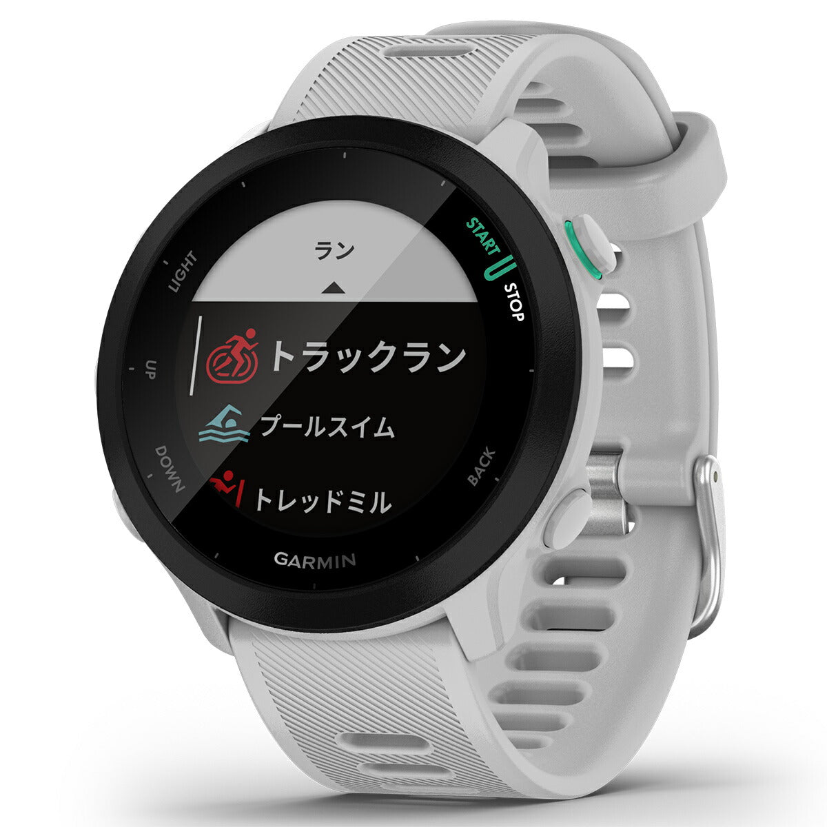 GPSランニングウォッチ ガーミン GARMIN ForeAthlete 55 White (010-02562-41) スマートウォッチ マラソン 水泳 トレッドミルラン ピラティス ヨガ 心拍計 加速度計 睡眠計 健康管理