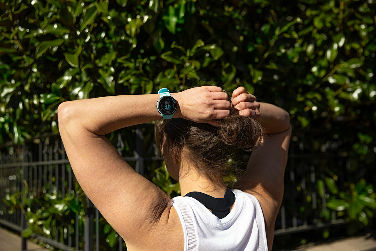 GPSランニングウォッチ ガーミン GARMIN ForeAthlete 55 Aqua (010-02562-42) スマートウォッチ マラソン 水泳 トレッドミルラン ピラティス ヨガ 心拍計 加速度計 睡眠計 健康管理