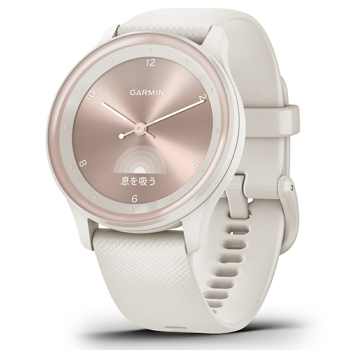 ガーミン GARMIN vivomove Sport ヴィヴォムーヴ スポーツ ライフログ スマートウォッチ 腕時計 メンズ レディース Peach Gold/Ivory 010-02566-41