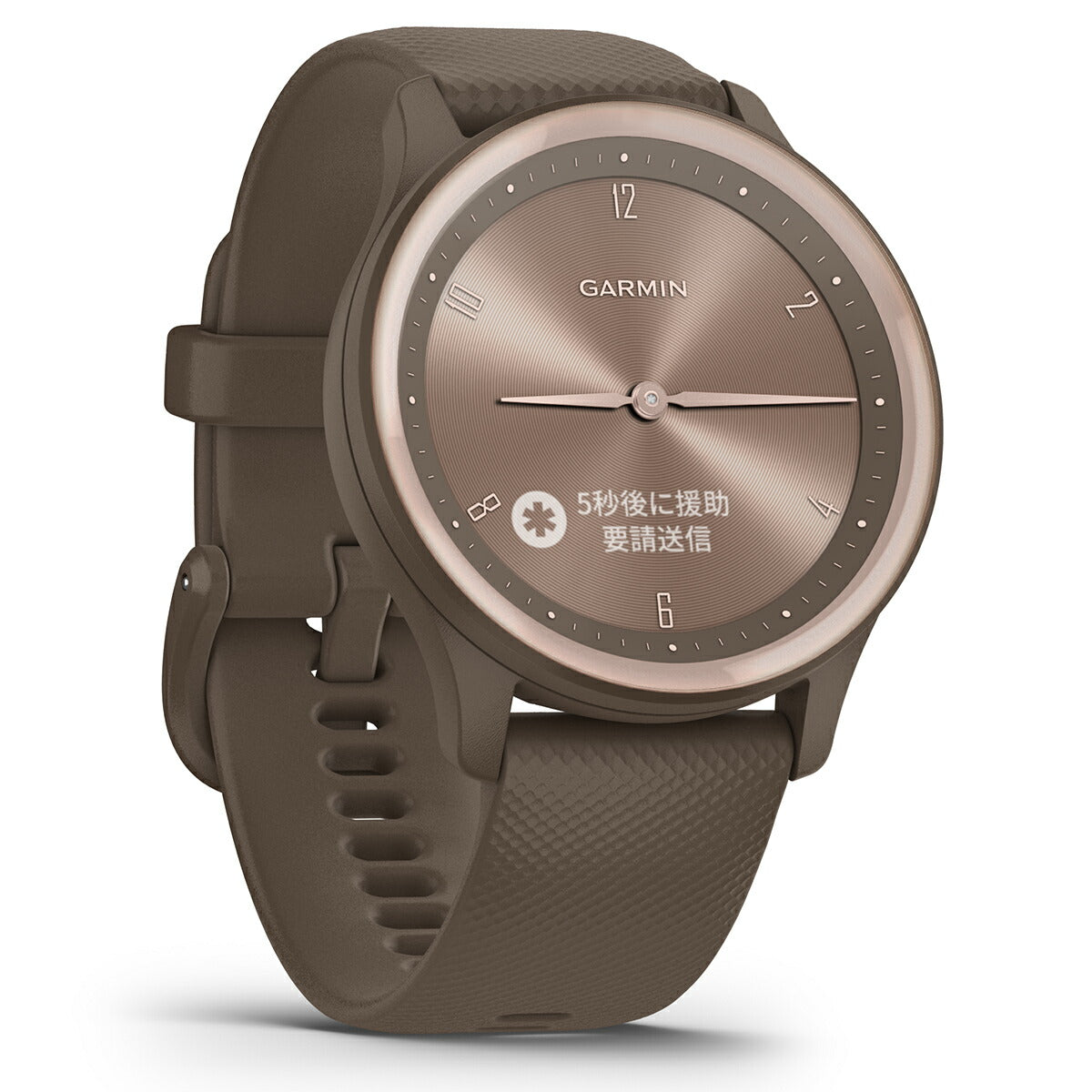 ガーミン GARMIN vivomove Sport ヴィヴォムーヴ スポーツ ライフログ スマートウォッチ 腕時計 メンズ レディース Peach Gold/Cocoa 010-02566-42