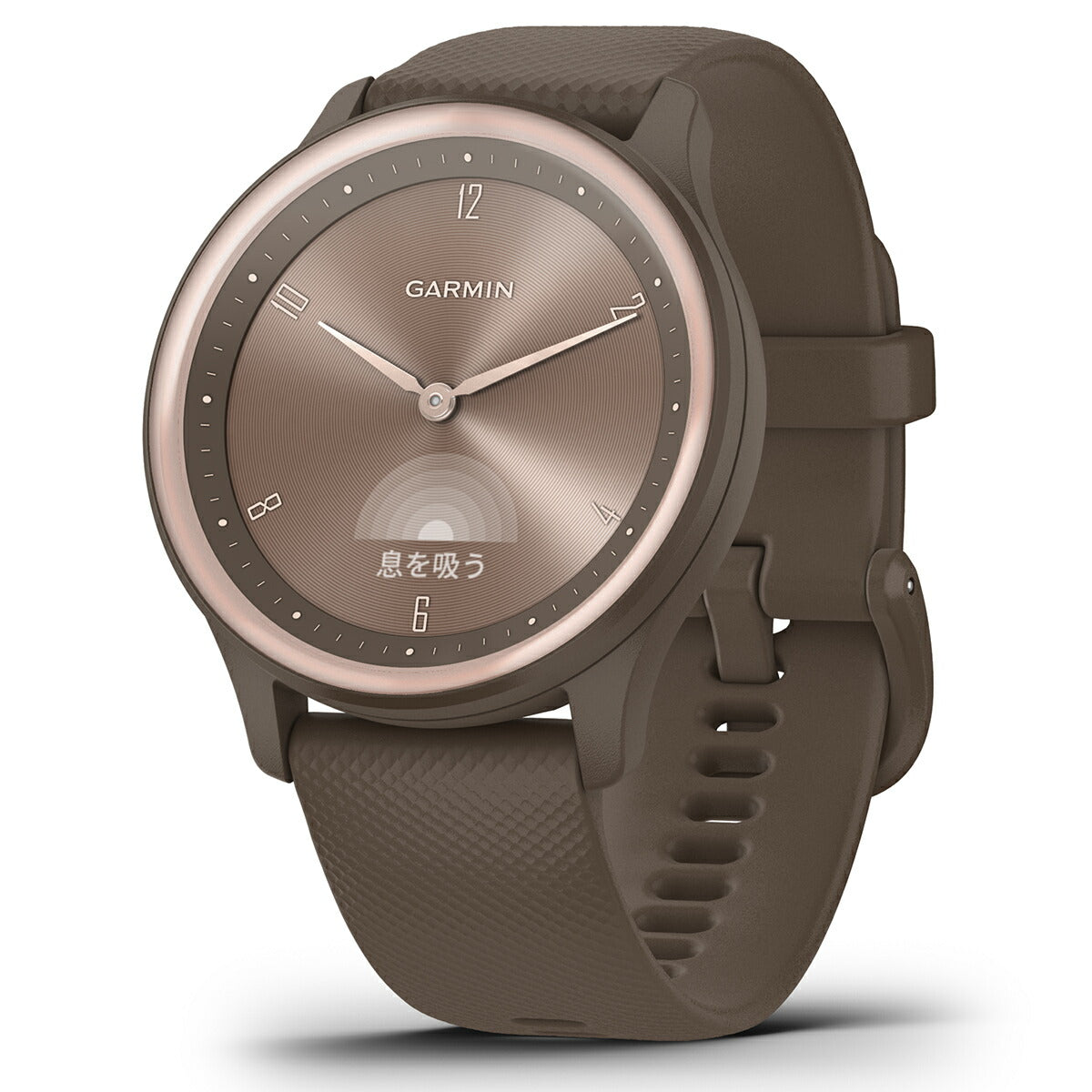 ガーミン GARMIN vivomove Sport ヴィヴォムーヴ スポーツ ライフログ スマートウォッチ 腕時計 メンズ レディース Peach Gold/Cocoa 010-02566-42