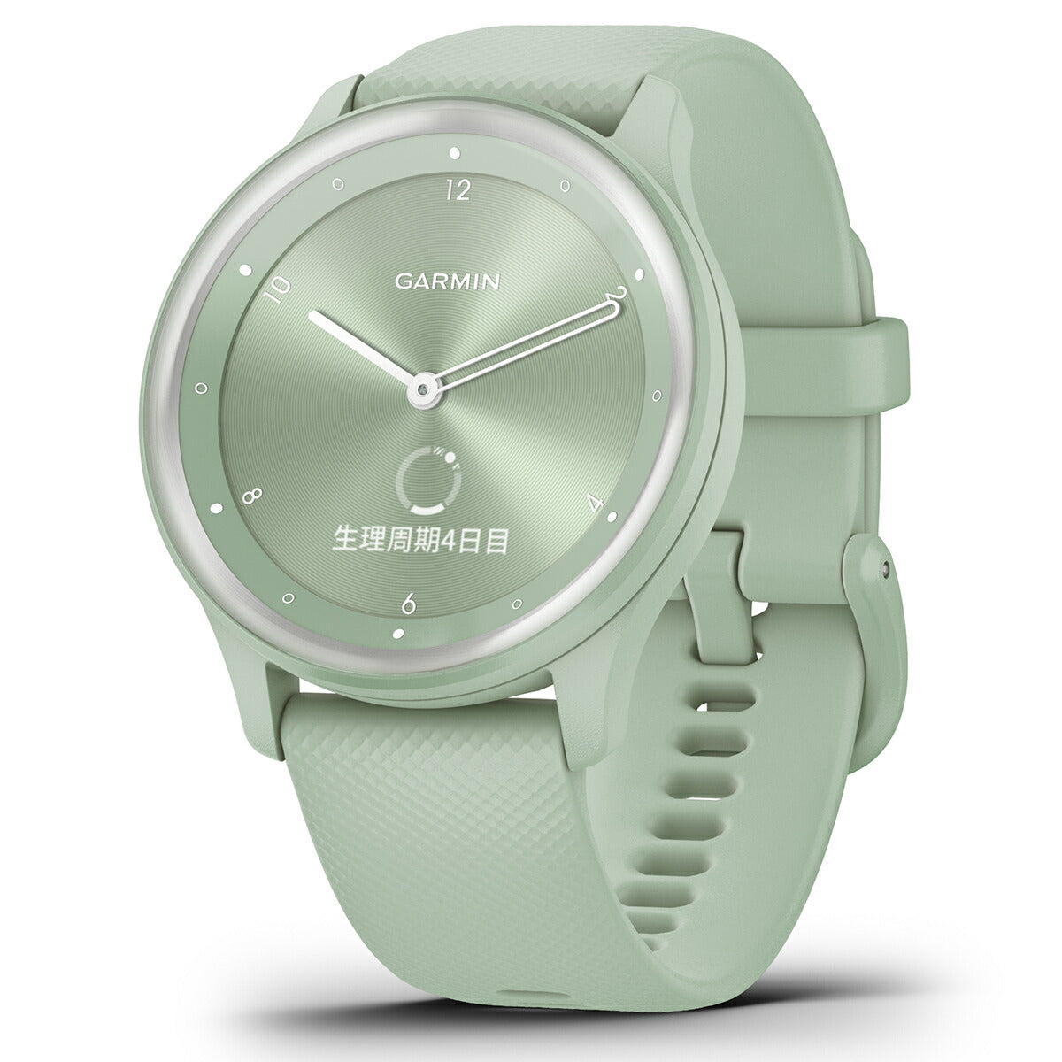 ガーミン GARMIN vivomove Sport ヴィヴォムーヴ スポーツ ライフログ スマートウォッチ 腕時計 メンズ レディース Silver/Cool Mint 010-02566-43