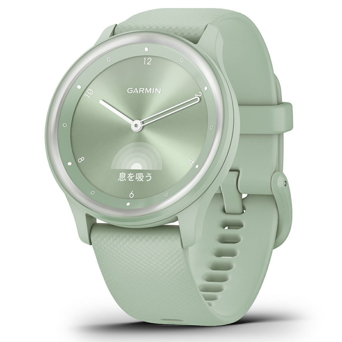 ガーミン GARMIN vivomove Sport ヴィヴォムーヴ スポーツ ライフログ スマートウォッチ 腕時計 メンズ レディース Silver/Cool Mint 010-02566-43