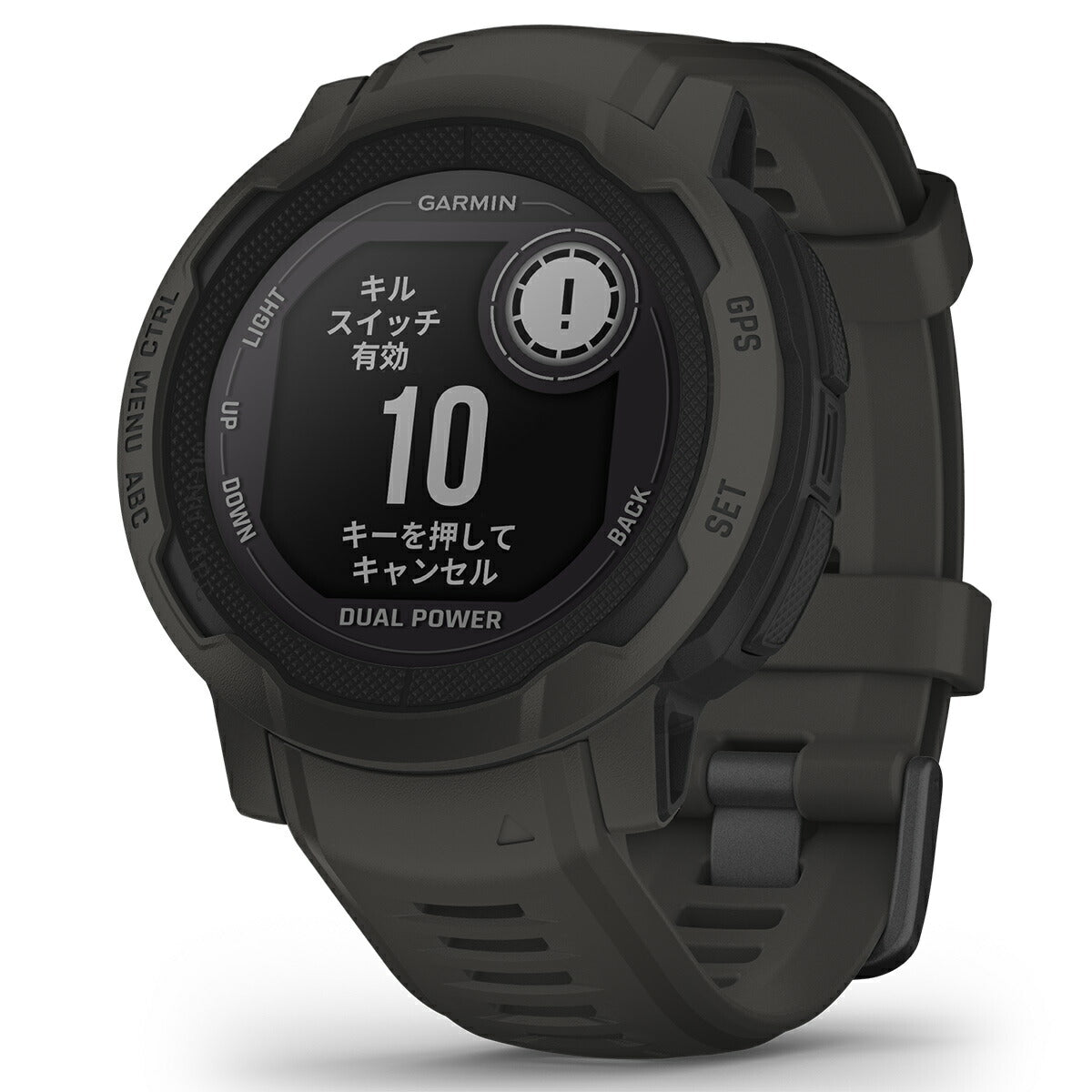 ガーミン GARMIN Instinct 2 Dual Power インスティンクト2 デュアルパワー GPS スマートウォッチ アウトドア 腕時計 メンズ レディース Graphite 010-02627-40