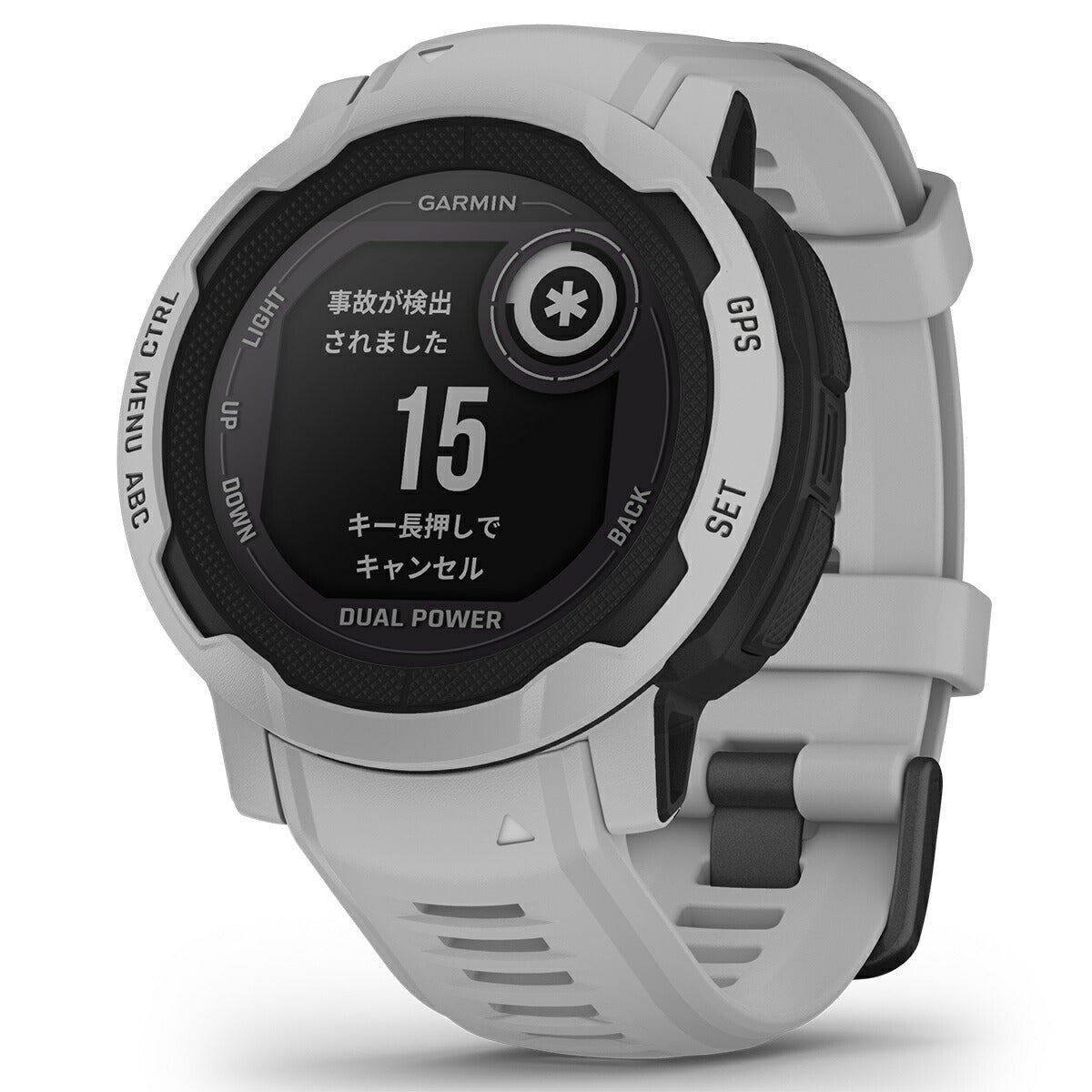 ガーミン GARMIN Instinct 2 Dual Power インスティンクト2 デュアルパワー GPS スマートウォッチ アウトドア 腕時計 メンズ レディース Mist Gray 010-02627-41