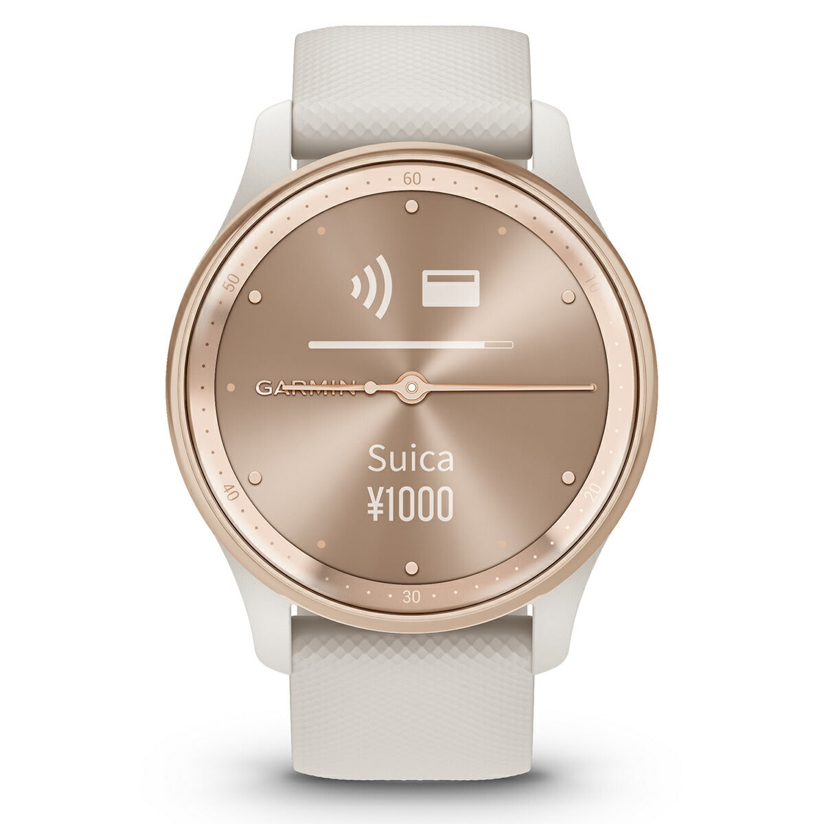 ガーミン GARMIN vivomove Trend ヴィヴォムーブ トレンド ライフログ GPS スマートウォッチ 010-02665-71 腕時計 メンズ レディース Ivory/Peach Gold