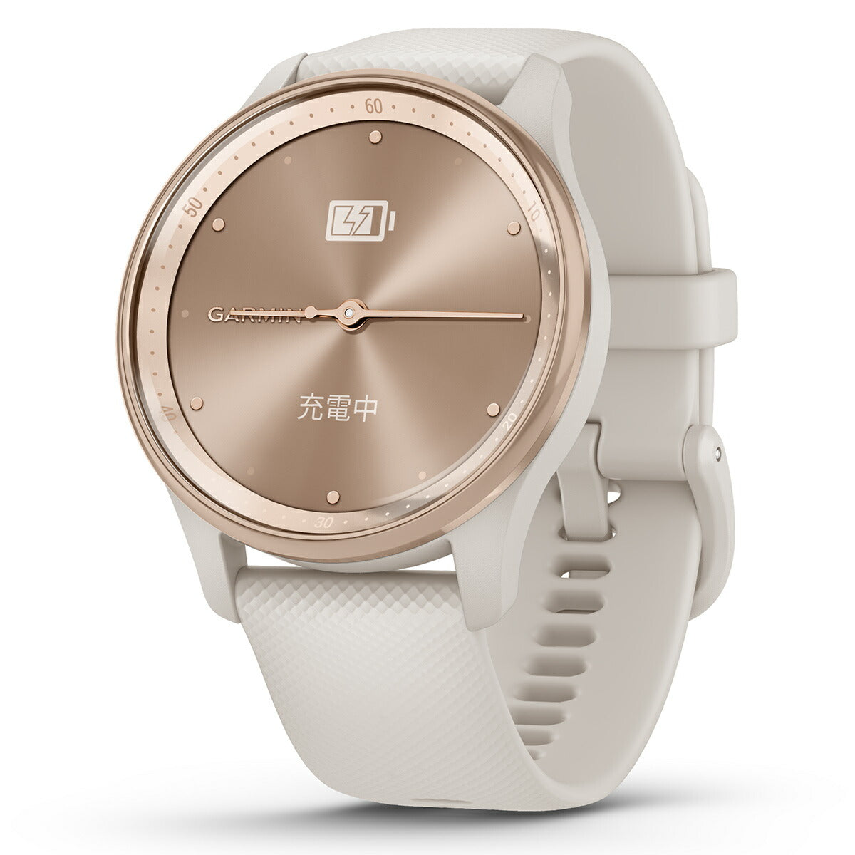 ガーミン GARMIN vivomove Trend ヴィヴォムーブ トレンド ライフログ GPS スマートウォッチ 010-02665-71 腕時計 メンズ レディース Ivory/Peach Gold
