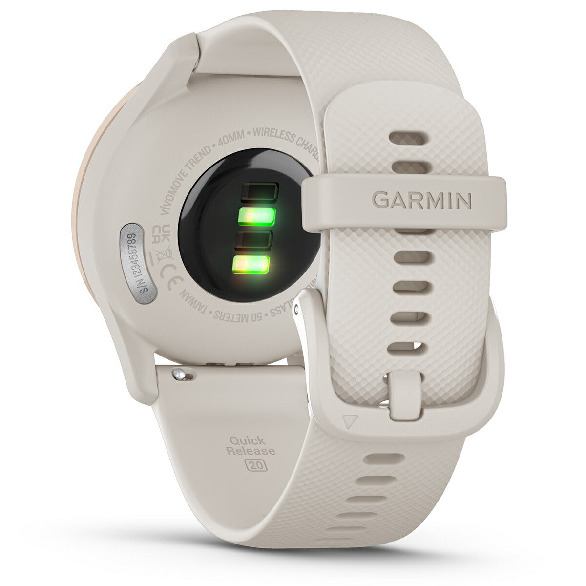 ガーミン GARMIN vivomove Trend ヴィヴォムーブ トレンド ライフログ GPS スマートウォッチ 010-02665-71 腕時計 メンズ レディース Ivory/Peach Gold