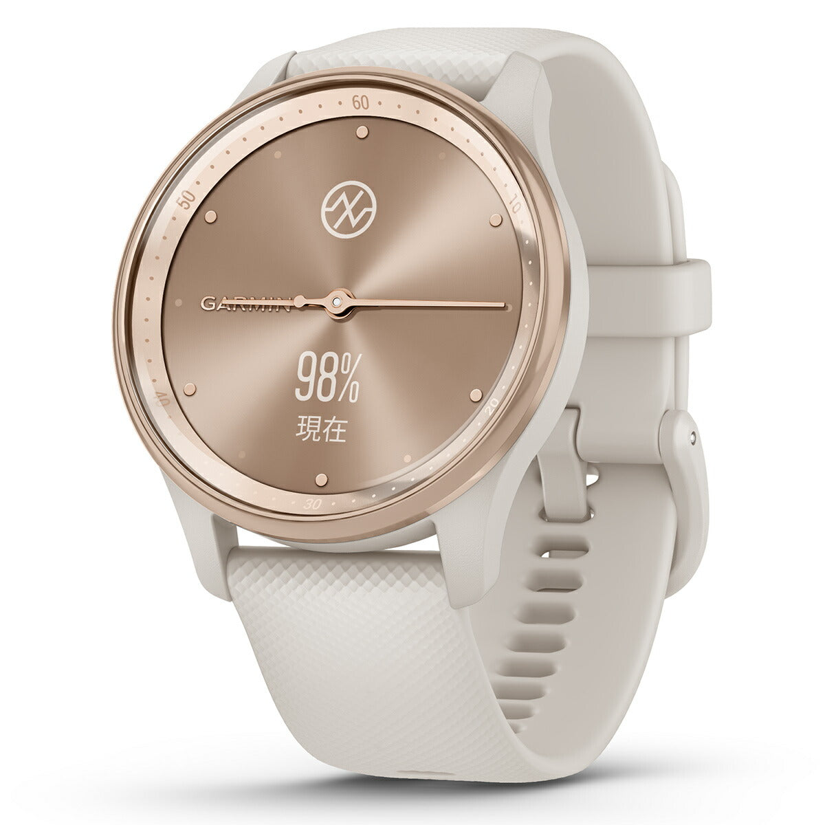 ガーミン GARMIN vivomove Trend ヴィヴォムーブ トレンド ライフログ GPS スマートウォッチ 010-02665-71 腕時計 メンズ レディース Ivory/Peach Gold