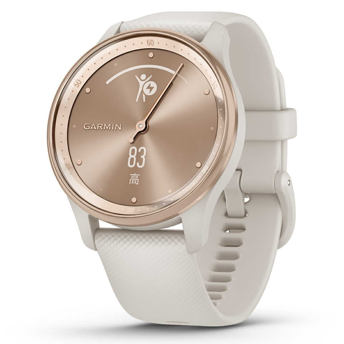 ガーミン GARMIN vivomove Trend ヴィヴォムーブ トレンド ライフログ GPS スマートウォッチ 010-02665-71 腕時計 メンズ レディース Ivory/Peach Gold