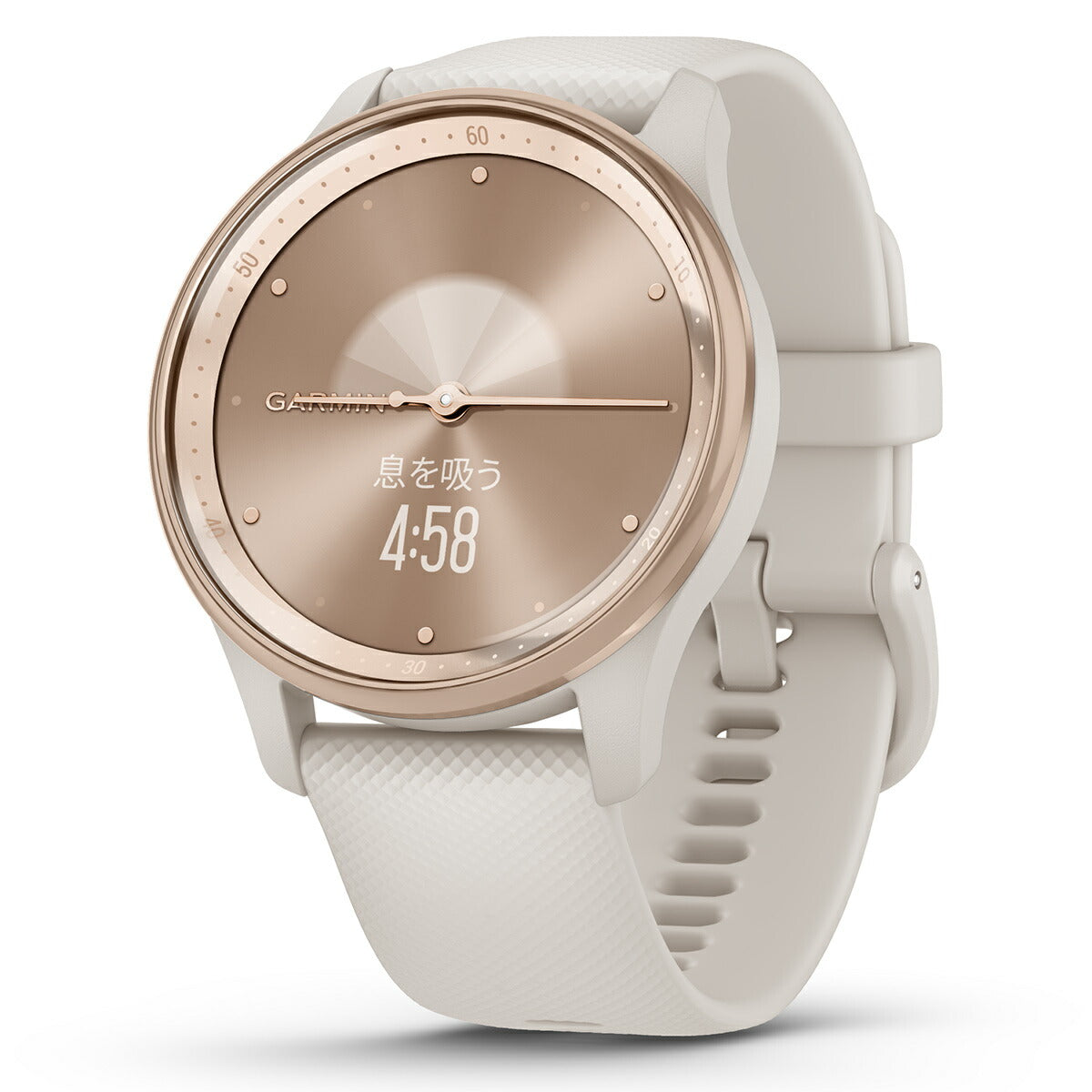 ガーミン GARMIN vivomove Trend ヴィヴォムーブ トレンド ライフログ GPS スマートウォッチ 010-02665-71 腕時計 メンズ レディース Ivory/Peach Gold
