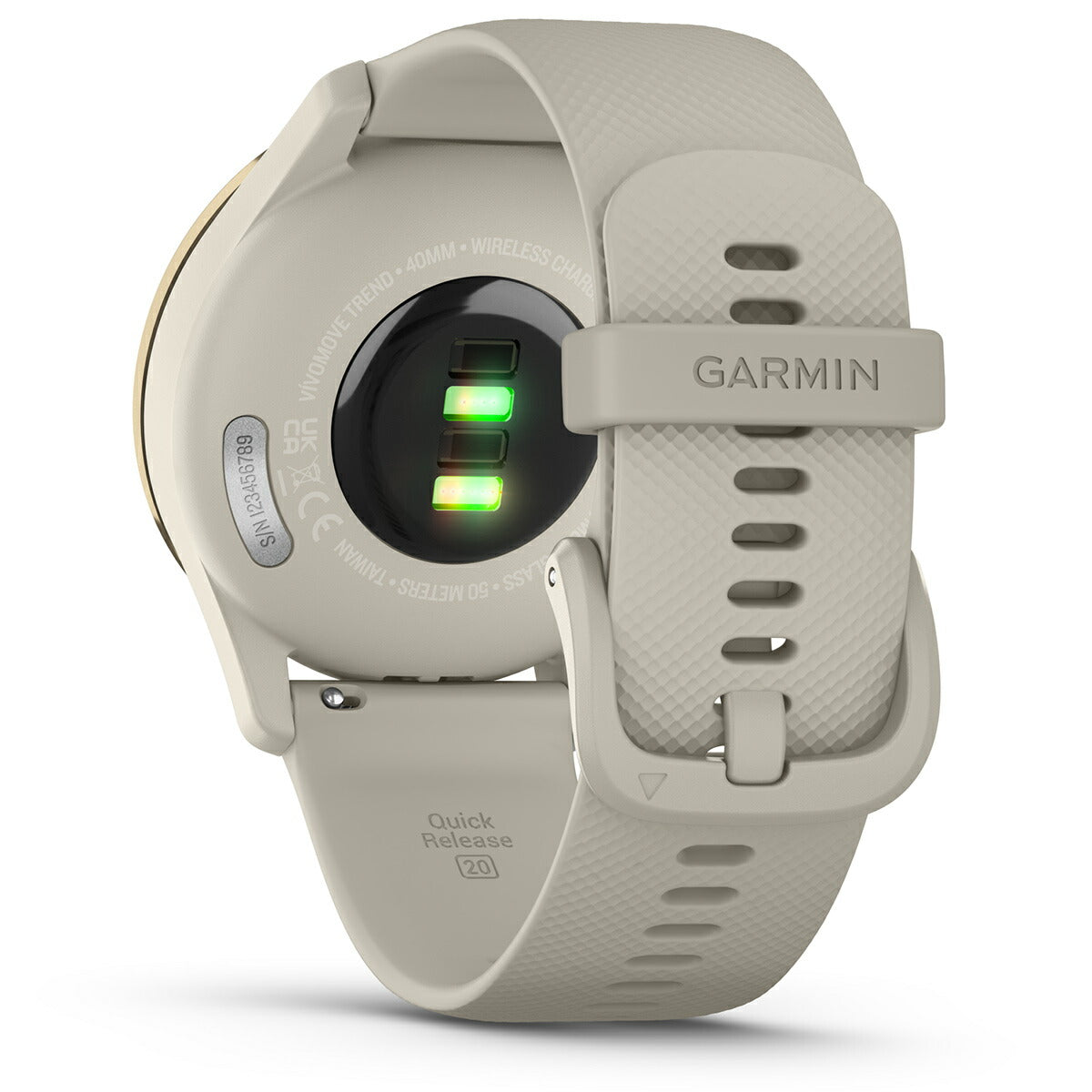 ガーミン GARMIN vivomove Trend ヴィヴォムーブ トレンド ライフログ GPS スマートウォッチ 010-02665-72 腕時計 メンズ レディース French Grey/Cream Gold