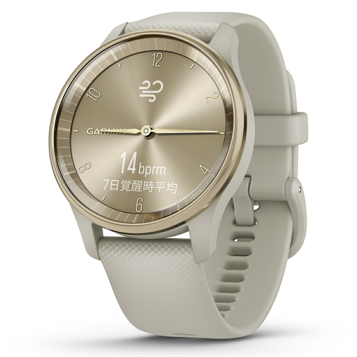 ガーミン GARMIN vivomove Trend ヴィヴォムーブ トレンド ライフログ GPS スマートウォッチ 010-02665-72 腕時計 メンズ レディース French Grey/Cream Gold