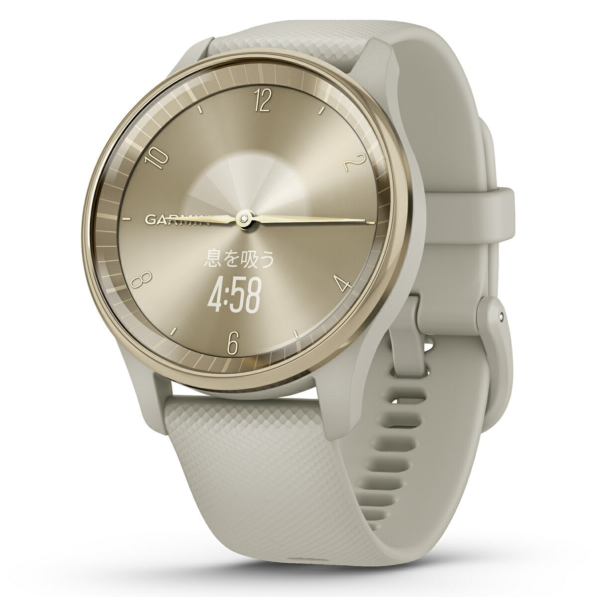 ガーミン GARMIN vivomove Trend ヴィヴォムーブ トレンド ライフログ GPS スマートウォッチ 010-02665-72 腕時計 メンズ レディース French Grey/Cream Gold