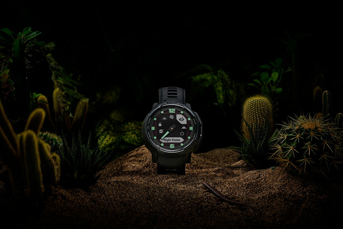 ガーミン GARMIN Instinct Crossover インスティンクト クロスオーバー デュアルパワー タクティクス 010-02730-40 Dual Power Tactical Edition Black スマートウォッチ 腕時計