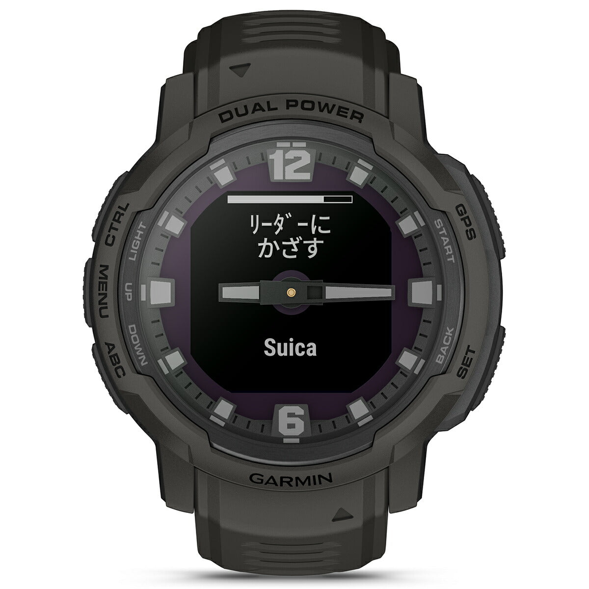 ガーミン GARMIN Instinct Crossover インスティンクト クロスオーバー デュアルパワー 010-02730-41 Dual Power Graphite GPS スマートウォッチ アウトドア 腕時計