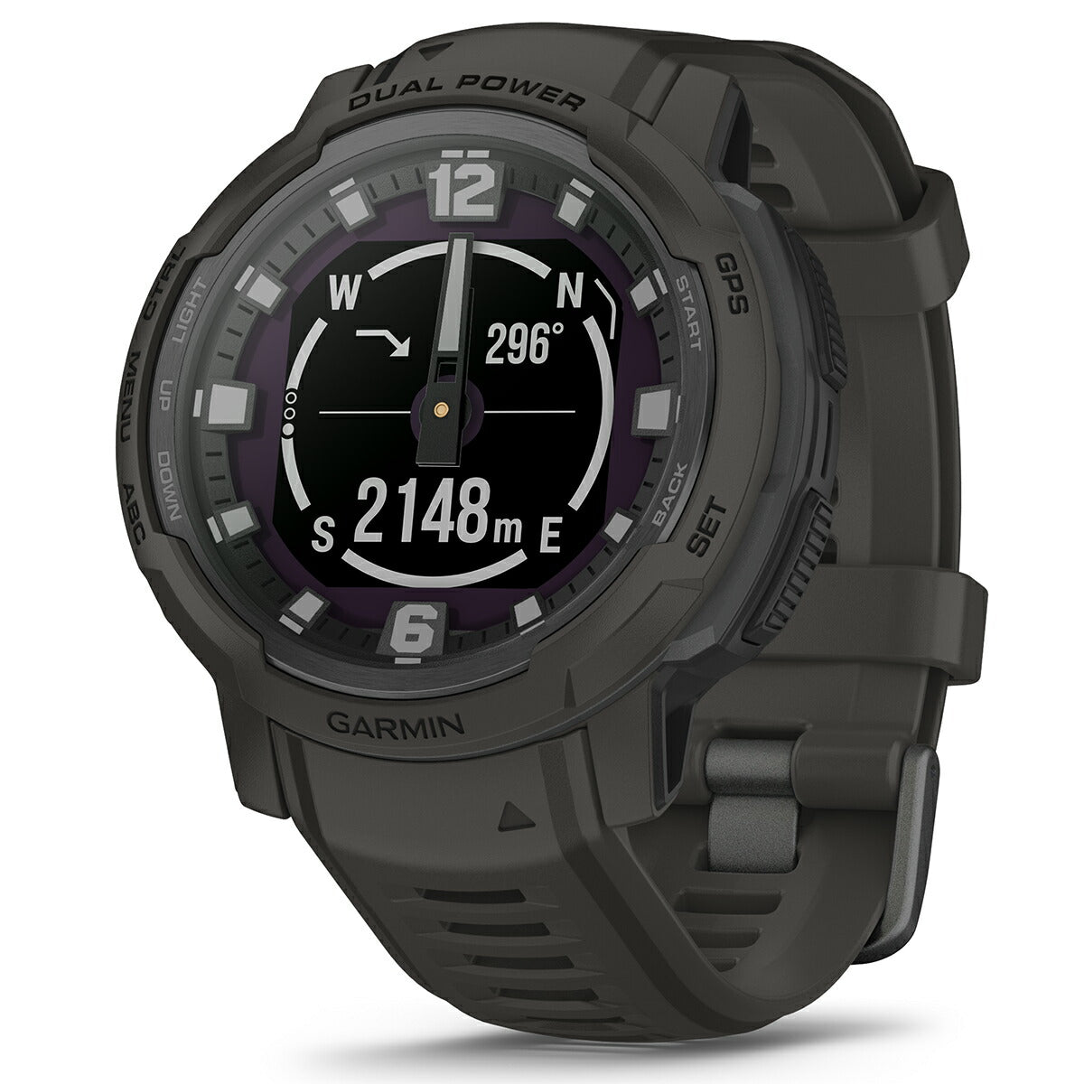 ガーミン GARMIN Instinct Crossover インスティンクト クロスオーバー デュアルパワー 010-02730-41 Dual Power Graphite GPS スマートウォッチ アウトドア 腕時計
