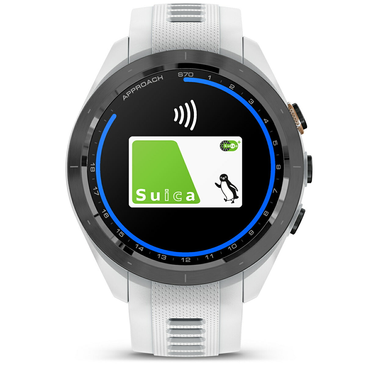 ガーミン GARMIN Approach S70 アプローチ S70 42mm ゴルフ GPS スマートウォッチ ウェアラブル 010-02746-20 腕時計 メンズ レディース ホワイト