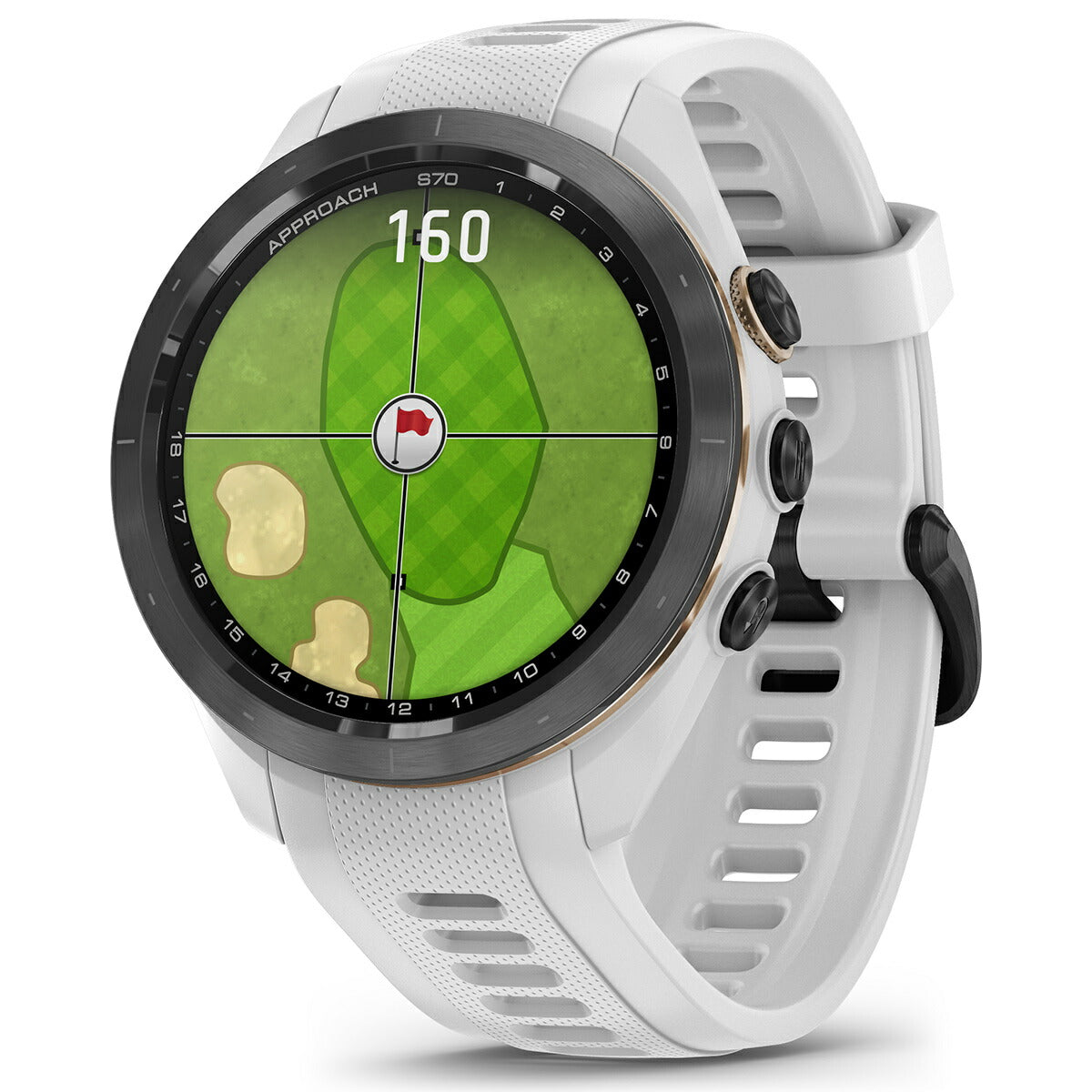 ガーミン GARMIN Approach S70 アプローチ S70 42mm ゴルフ GPS スマートウォッチ ウェアラブル 010-02746-20 腕時計 メンズ レディース ホワイト