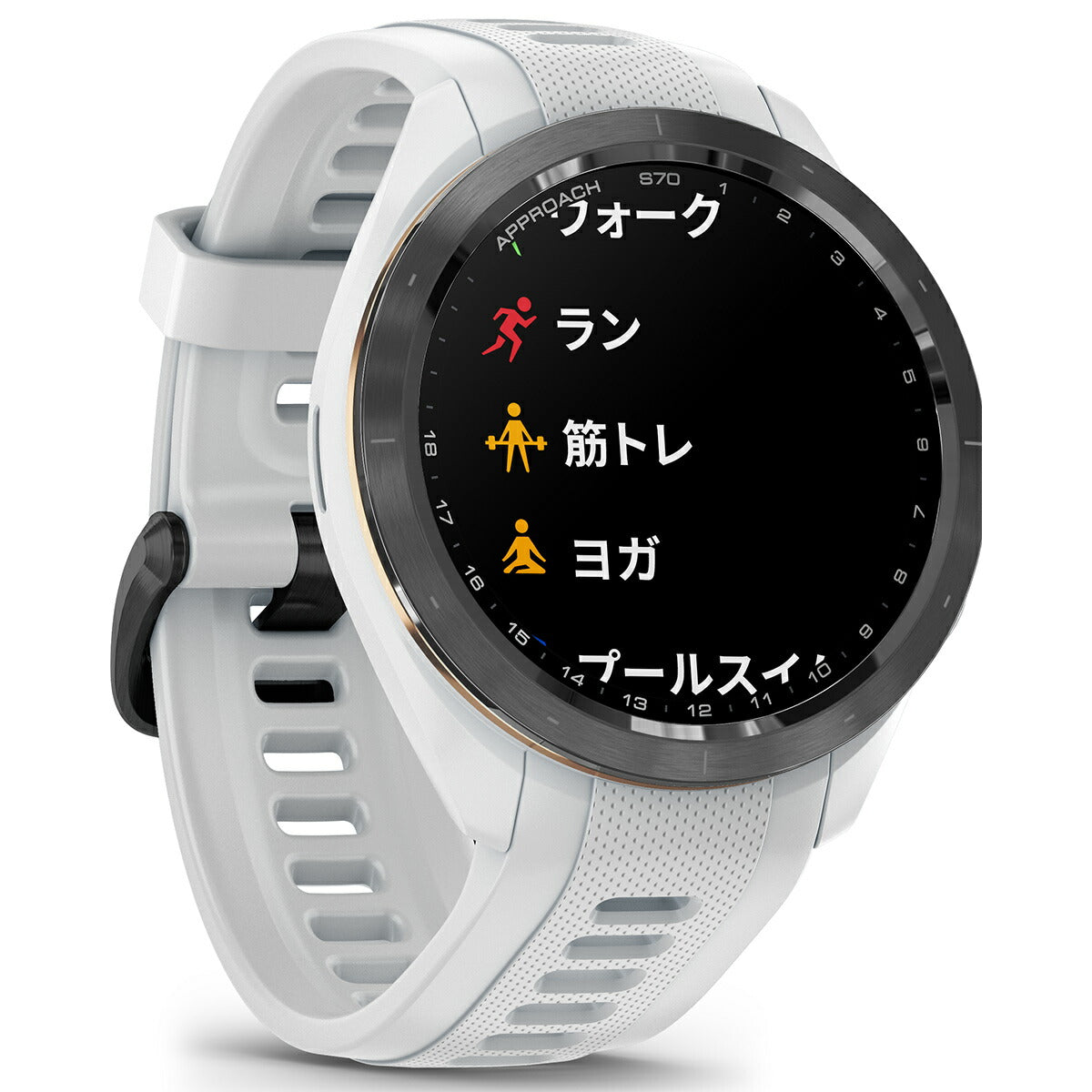 ガーミン GARMIN Approach S70 アプローチ S70 42mm ゴルフ GPS スマートウォッチ ウェアラブル 010-02746-20 腕時計 メンズ レディース ホワイト