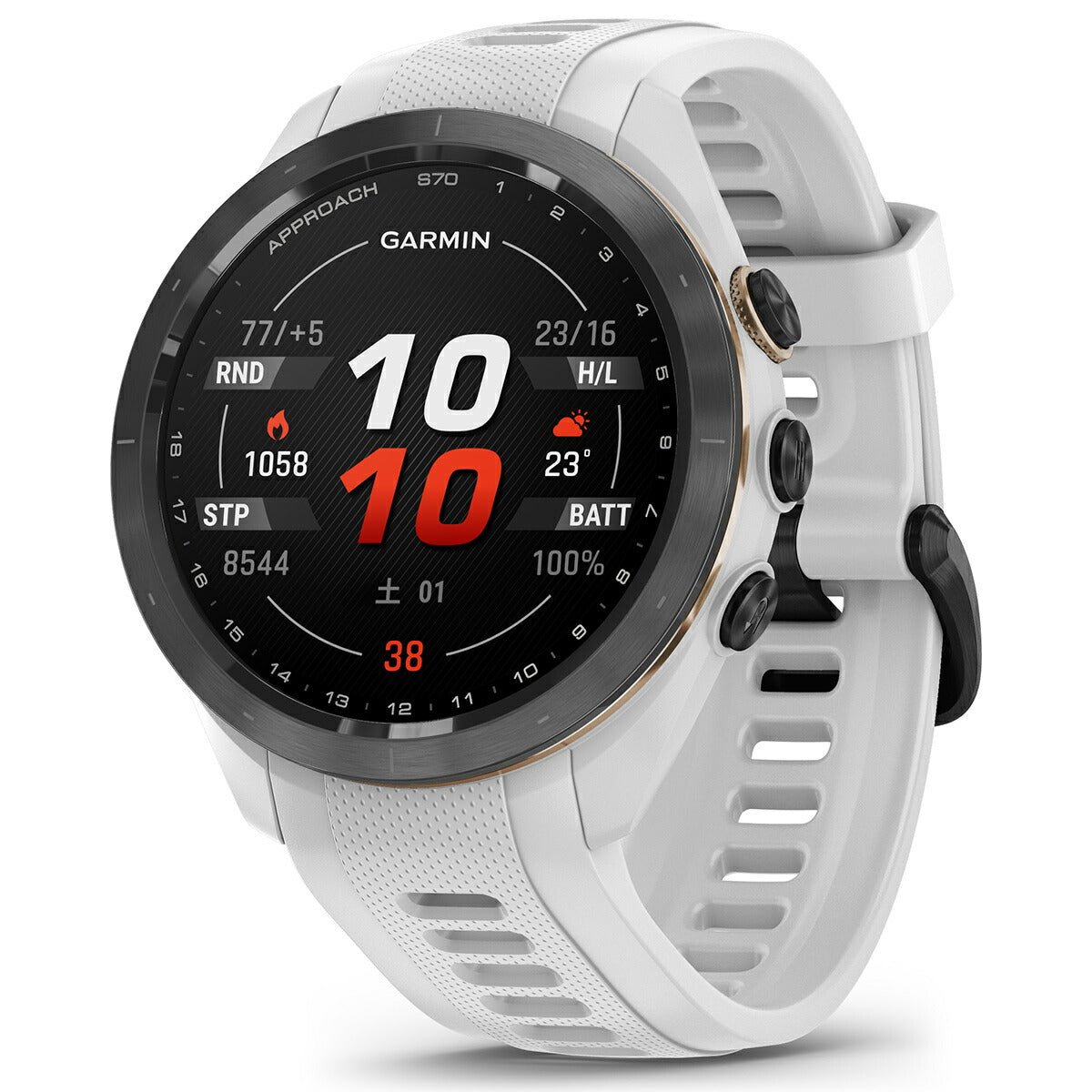 ガーミン GARMIN Approach S70 アプローチ S70 42mm ゴルフ GPS スマートウォッチ ウェアラブル 010-02746-20 腕時計 メンズ レディース ホワイト