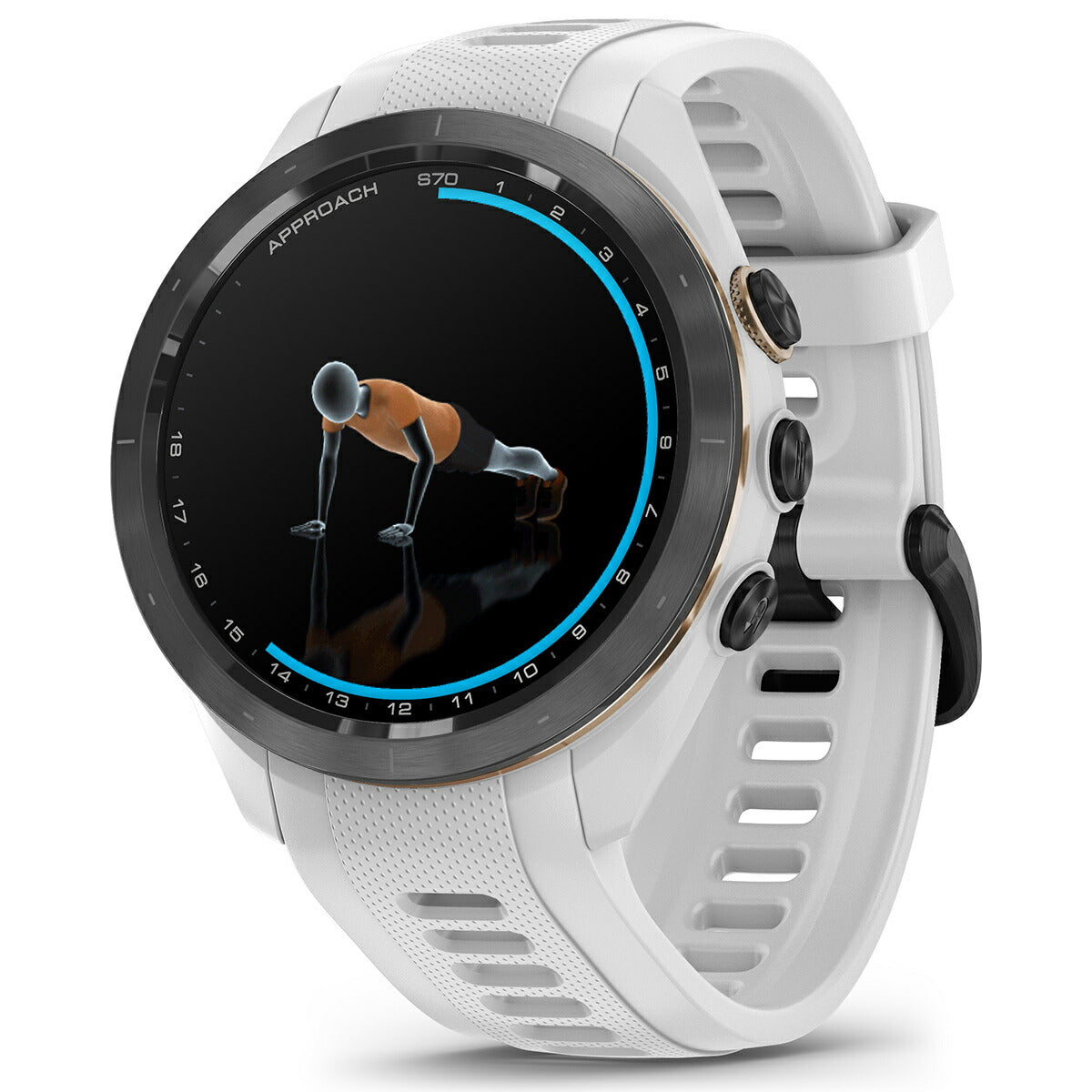 ガーミン GARMIN Approach S70 アプローチ S70 42mm ゴルフ GPS スマートウォッチ ウェアラブル 010-02746-20 腕時計 メンズ レディース ホワイト