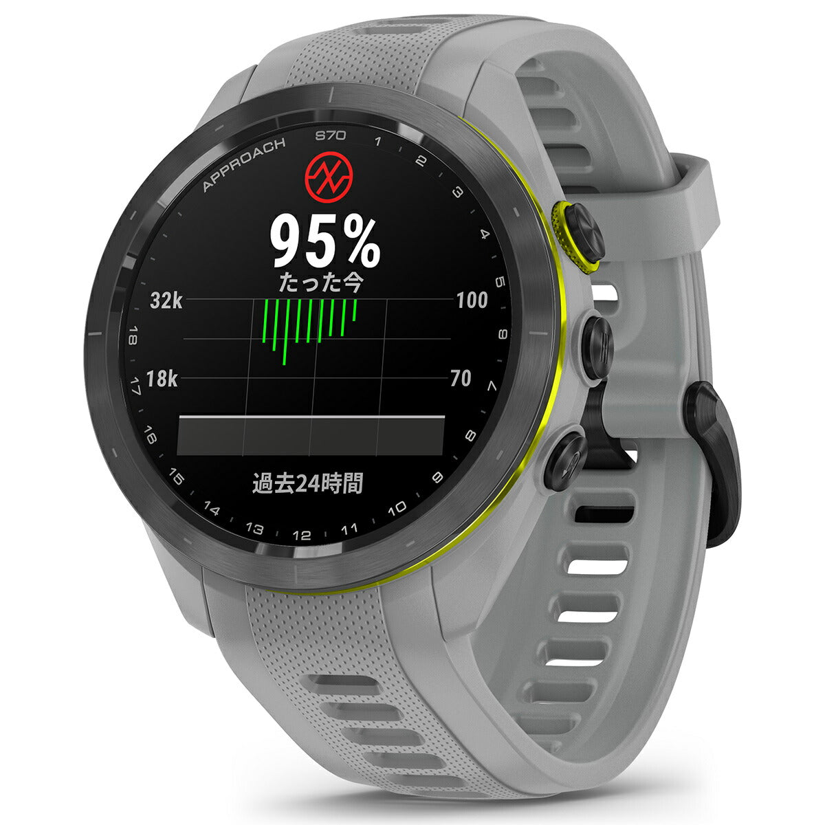 ガーミン GARMIN Approach S70 アプローチ S70 42mm ゴルフ GPS スマートウォッチ ウェアラブル 010-02746-21 腕時計 メンズ レディース グレー