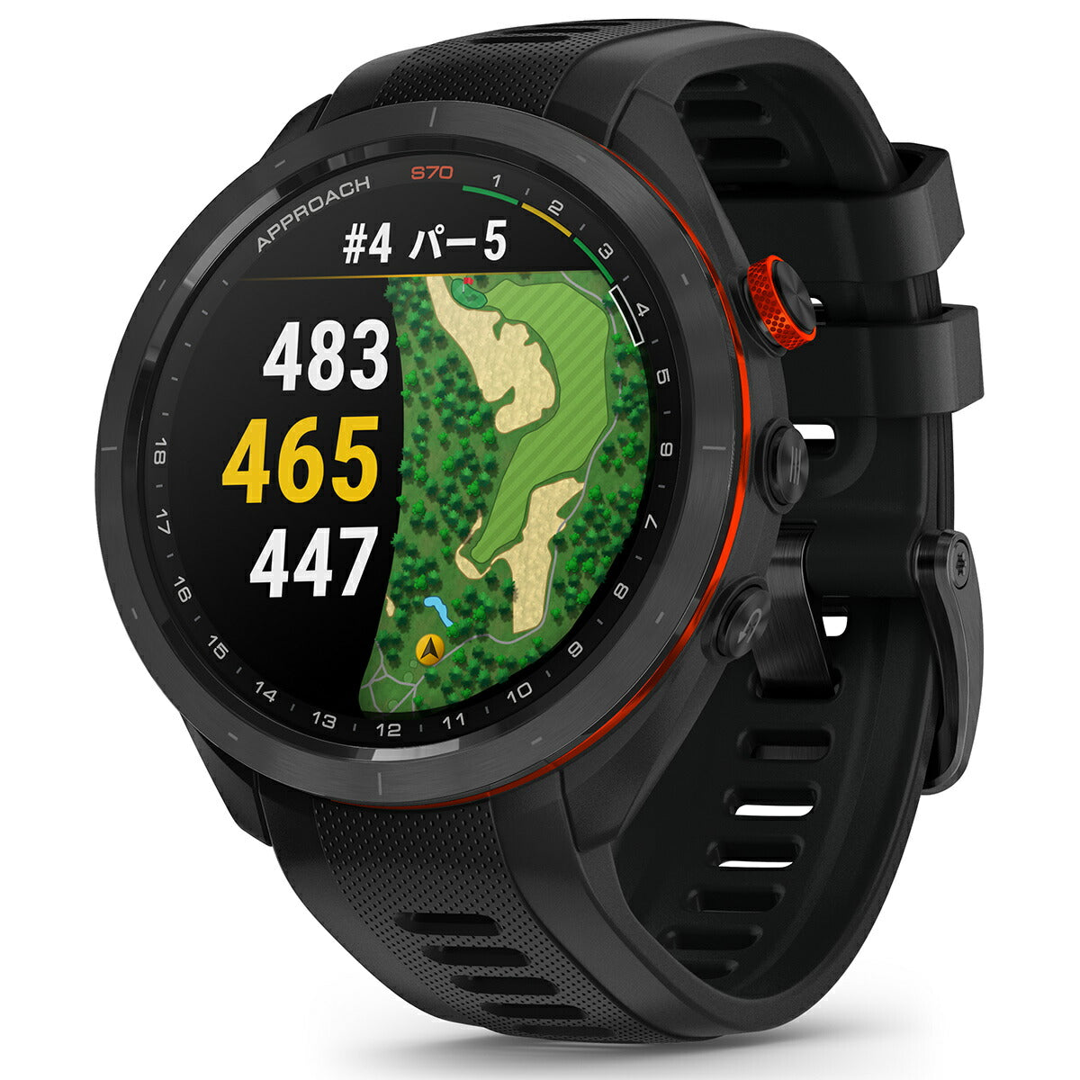 ガーミン GARMIN Approach S70 アプローチ S70 47mm ゴルフ GPS スマートウォッチ ウェアラブル 010-02746-22 腕時計 メンズ レディース ブラック